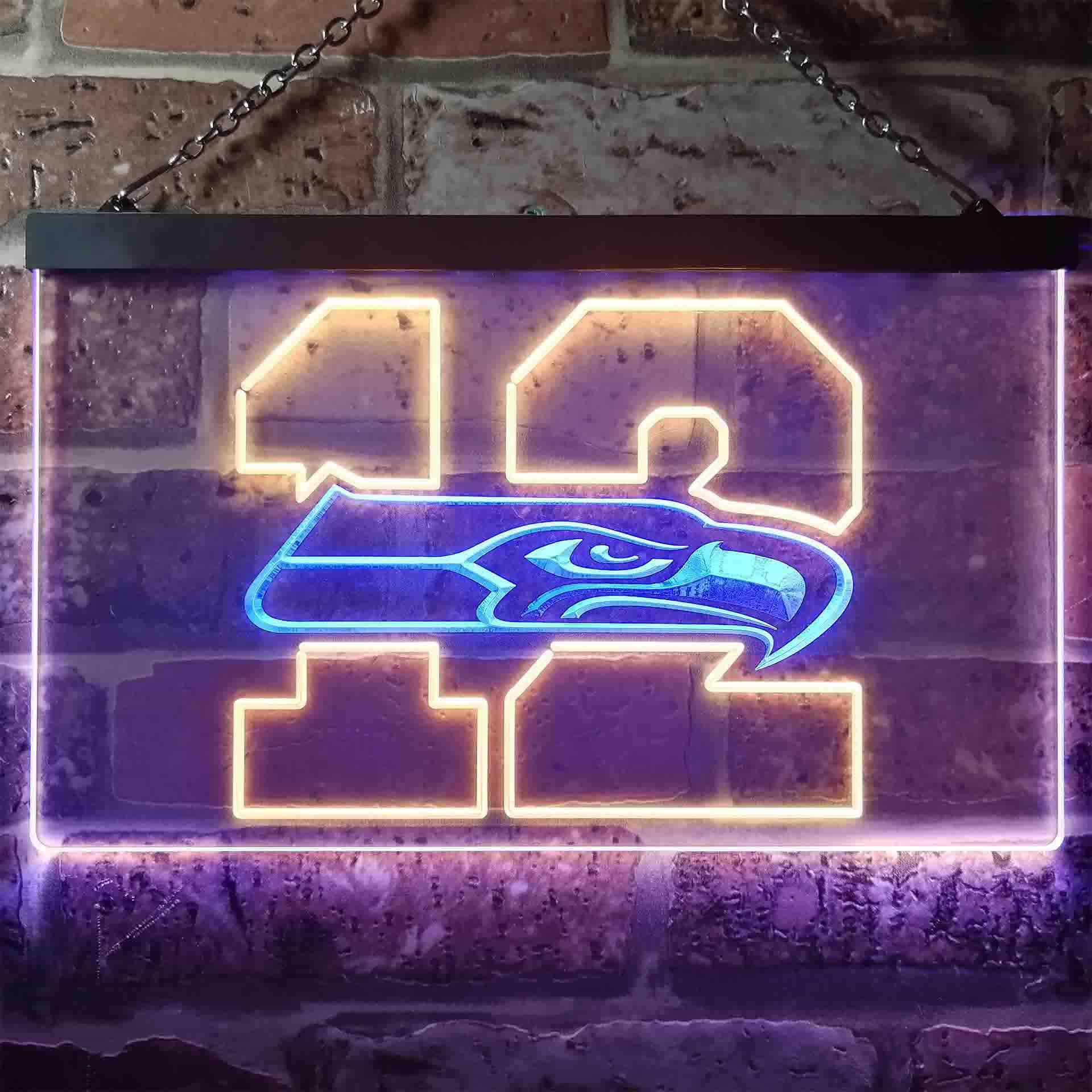 Seattle Seahawks 12th Man Cave LED Neon Sign - Image 11