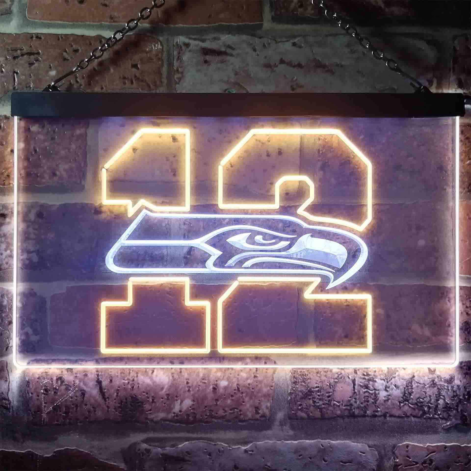 Seattle Seahawks 12th Man Cave LED Neon Sign - Image 12