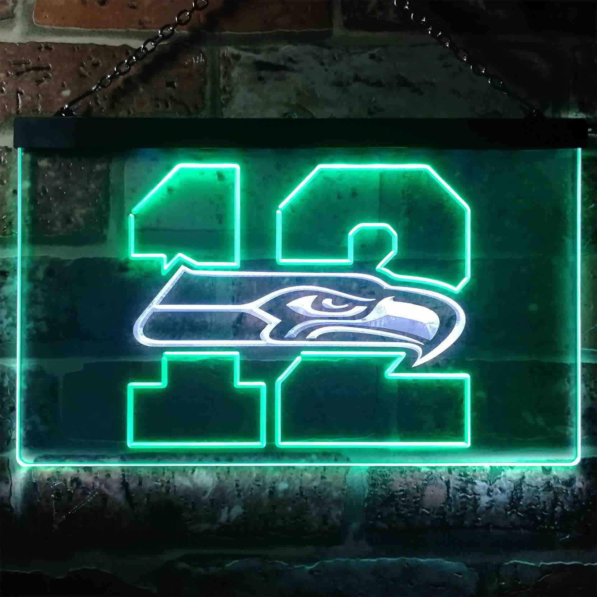 Seattle Seahawks 12th Man Cave LED Neon Sign - Image 3
