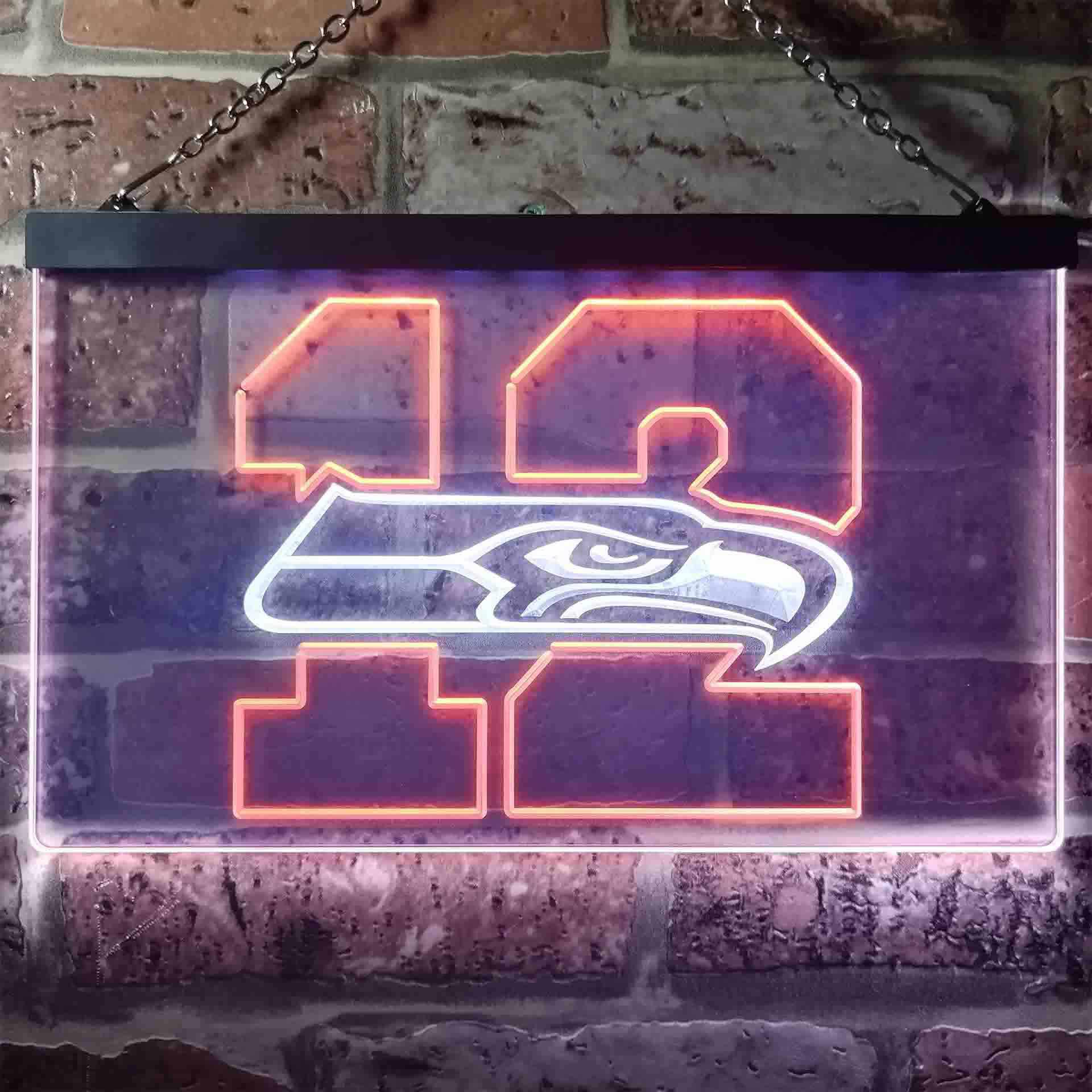 Seattle Seahawks 12th Man Cave LED Neon Sign - Image 5