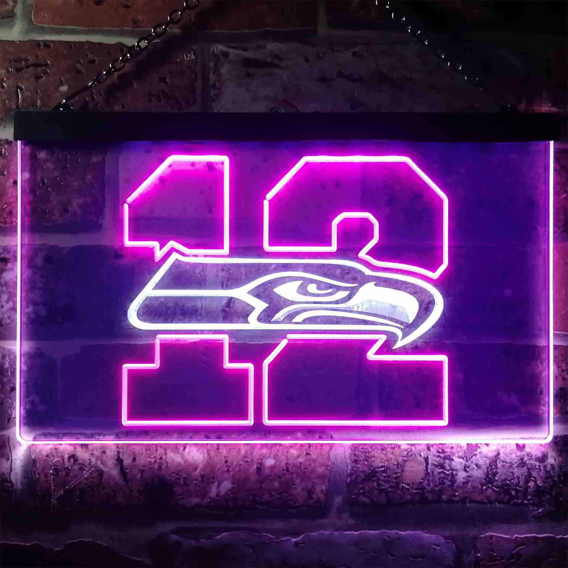 Seattle Seahawks 12th Man Cave LED Neon Sign - Image 6