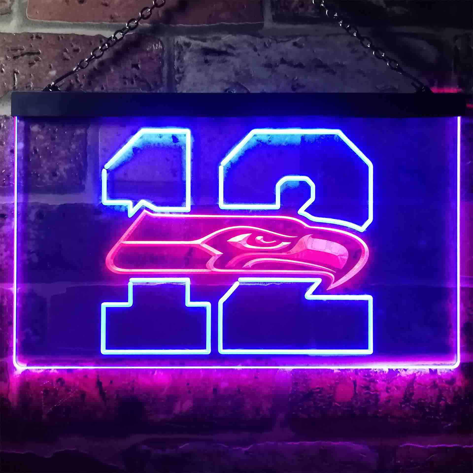 Seattle Seahawks 12th Man Cave LED Neon Sign - Image 8