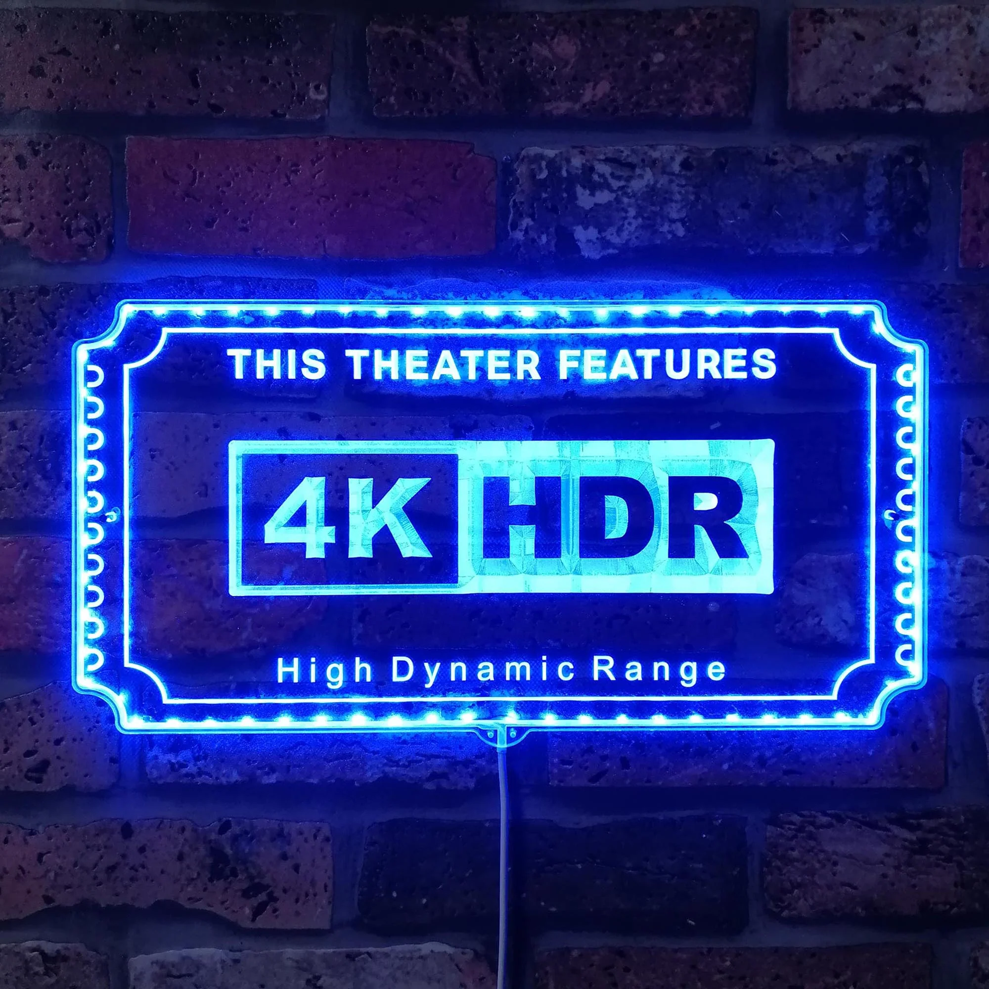 4K HDR Home Movie Theater Neon LED Sign with Dynamic RGB Colors - Image 4
