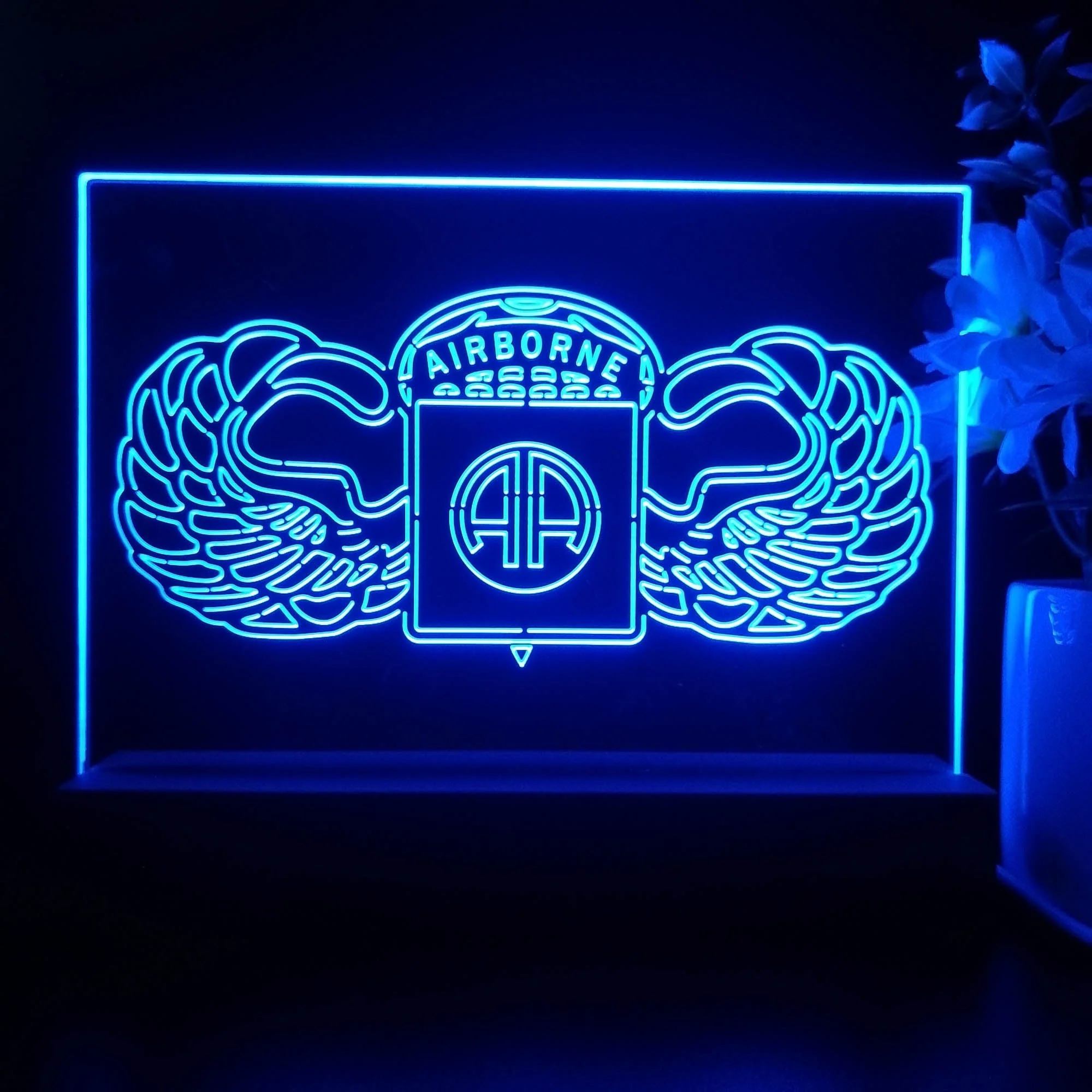 Airborne Division Neon Sign Pub Bar Lamp - Image 3