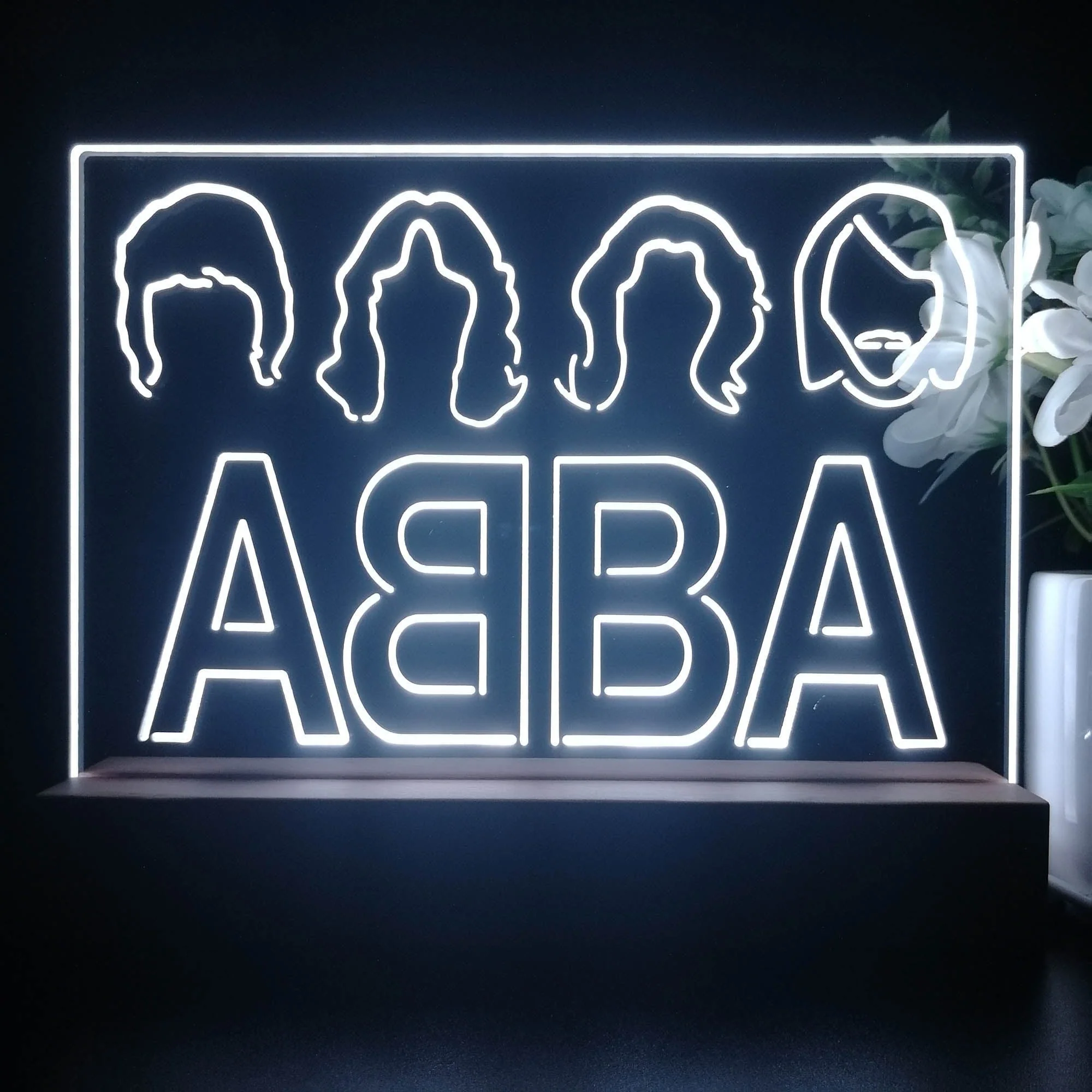 ABBA Band Music 3D Illusion Night Light Desk Lamp - Image 2