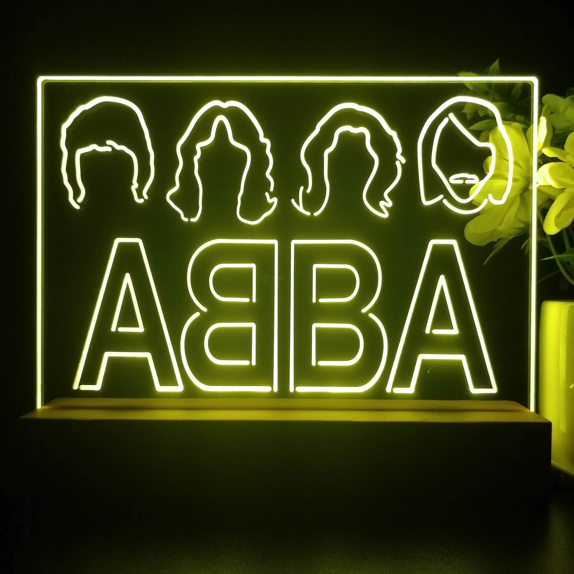 ABBA Band Music 3D Illusion Night Light Desk Lamp - Image 4