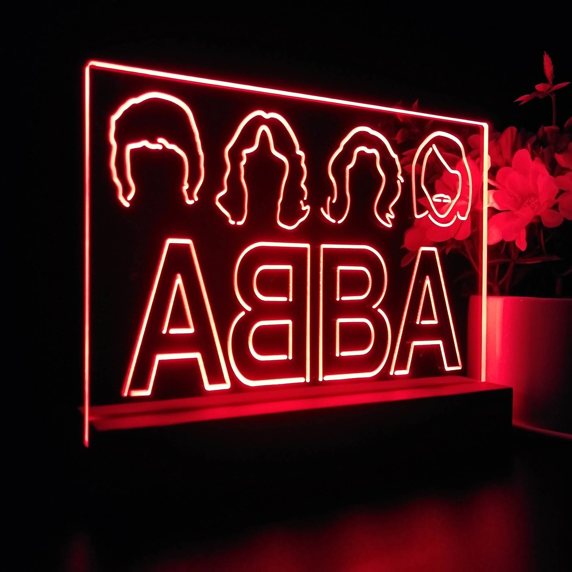 ABBA Band Music 3D Illusion Night Light Desk Lamp - Image 7
