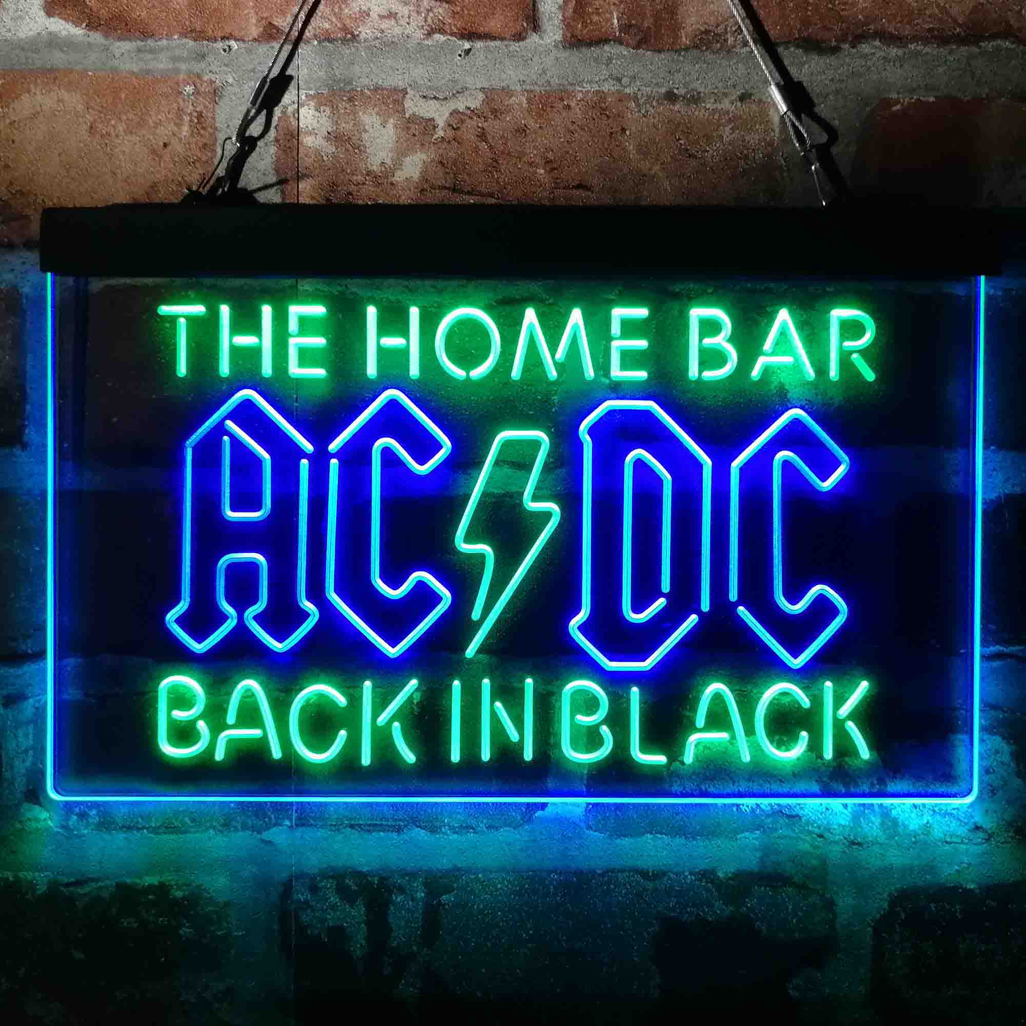 Personalized AC/DC Back in Black Home Bar Neon-Like LED Sign - Custom Wall Decor Gift - Image 4