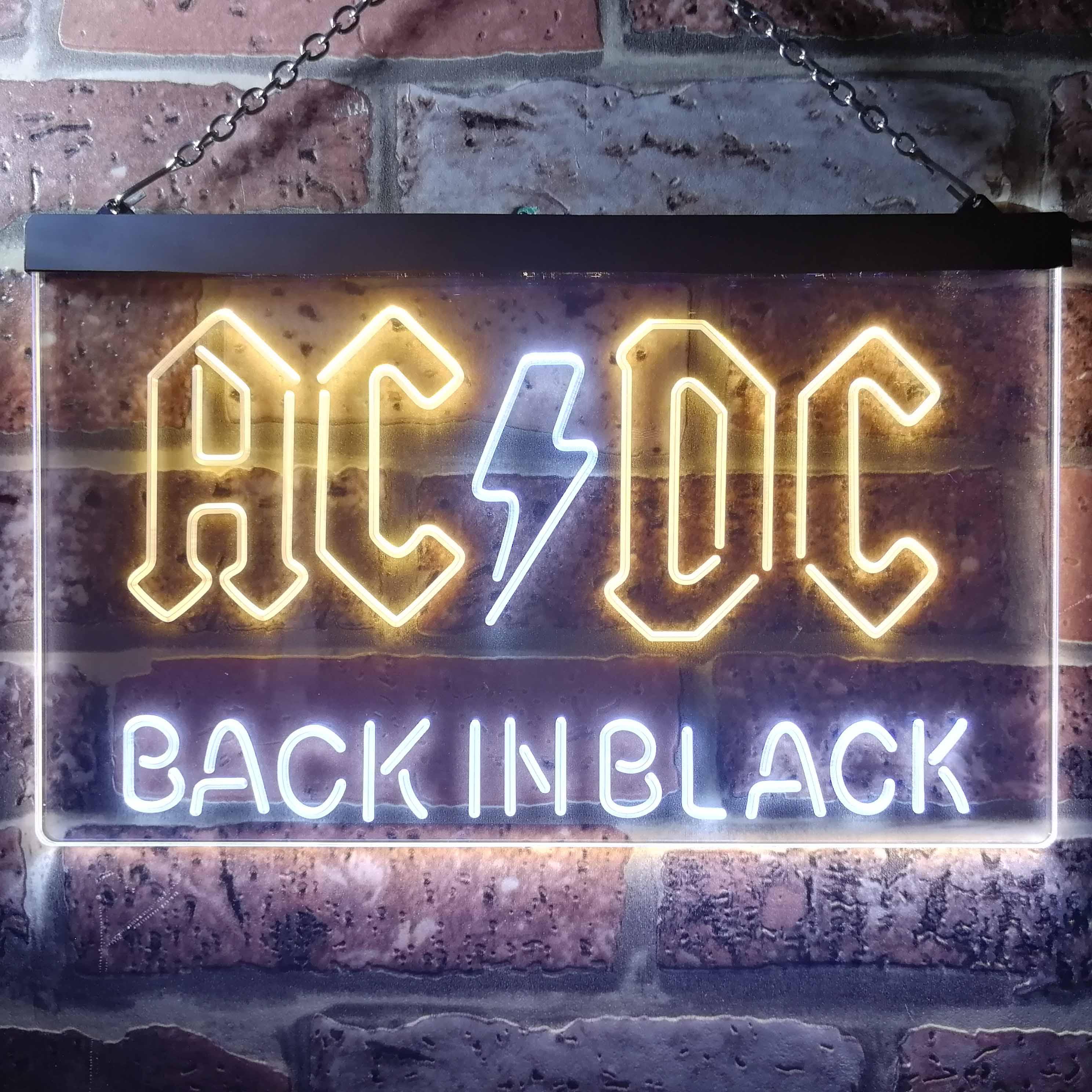 ACDC Rock Band Room Wall Decor LED Neon Sign - Image 3