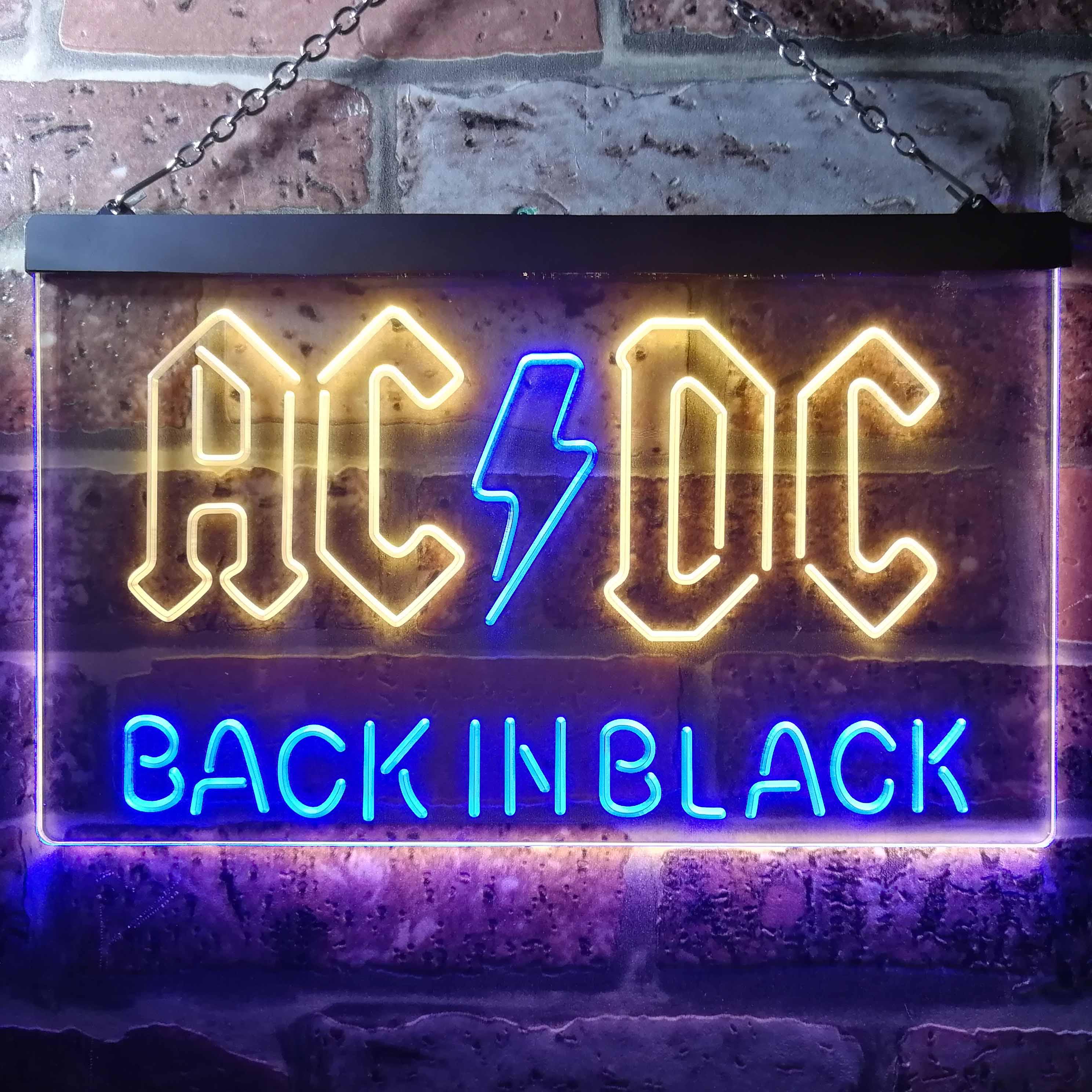 ACDC Rock Band Room Wall Decor LED Neon Sign - Image 5