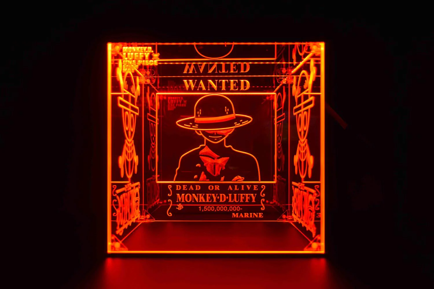 LED Display Case For Luffy Anime Action Figure, One Piece Collectible Figures - Image 6