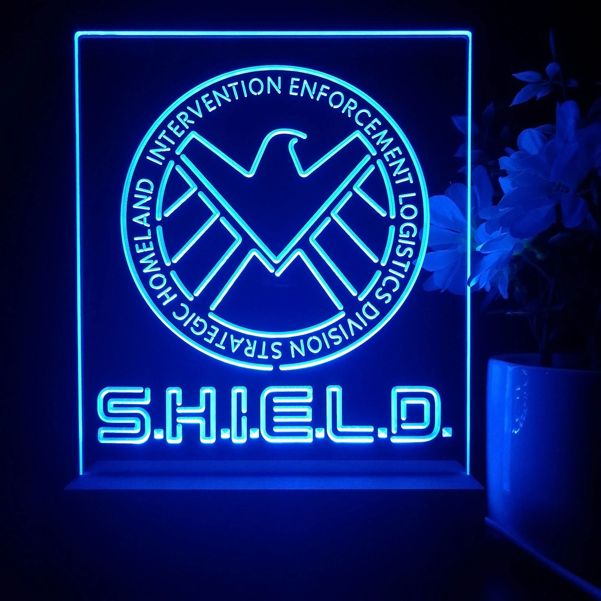 Agents of Shield Marvels 3D Illusion Night Light Desk Lamp - Image 4