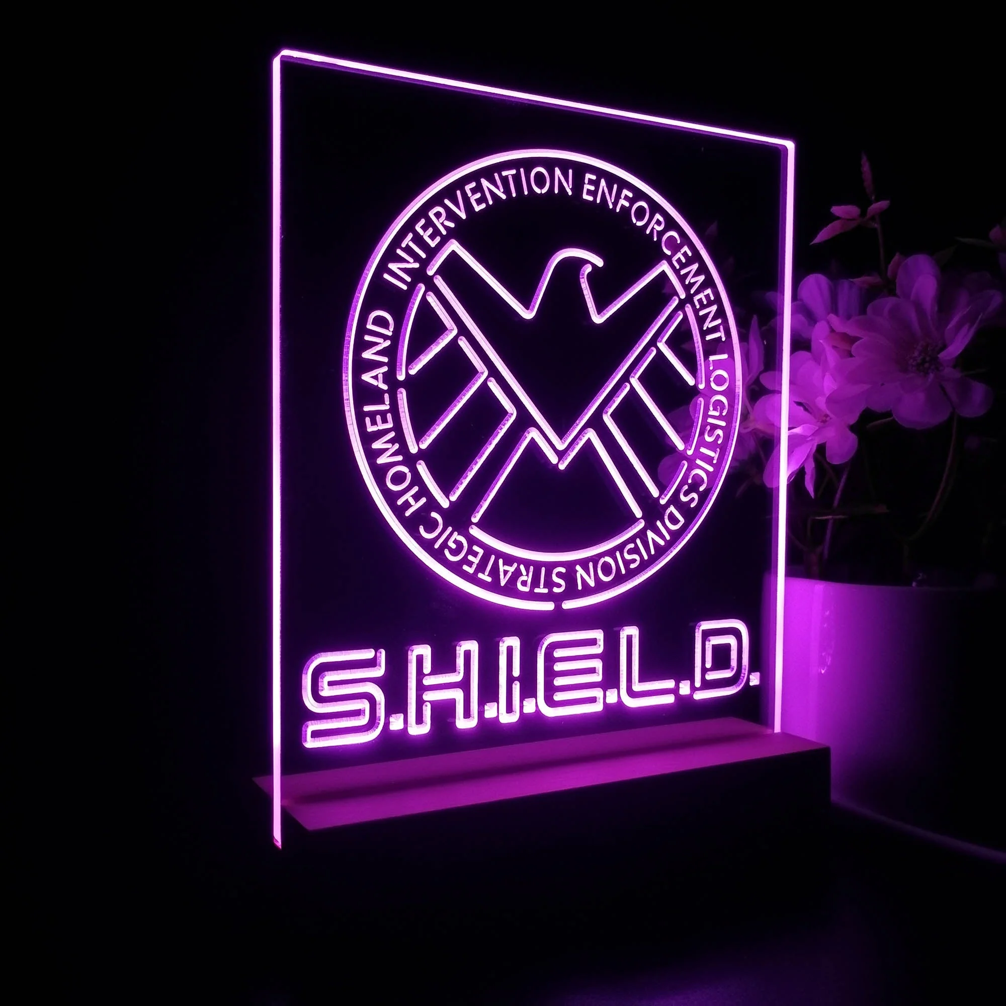 Agents of Shield Marvels 3D Illusion Night Light Desk Lamp - Image 6