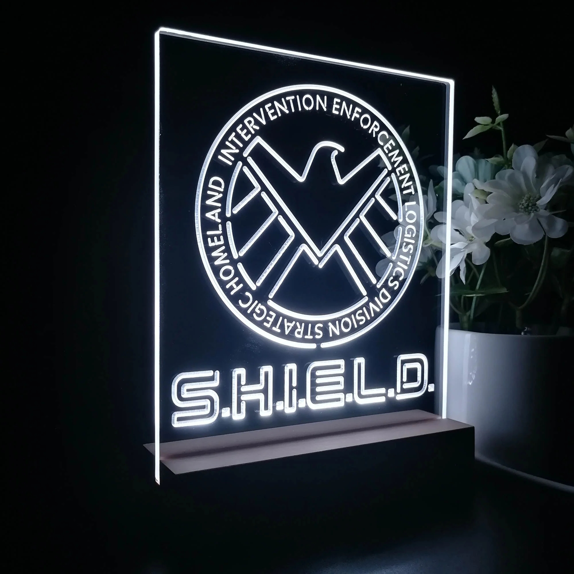 Agents of Shield Marvels 3D Illusion Night Light Desk Lamp - Image 7