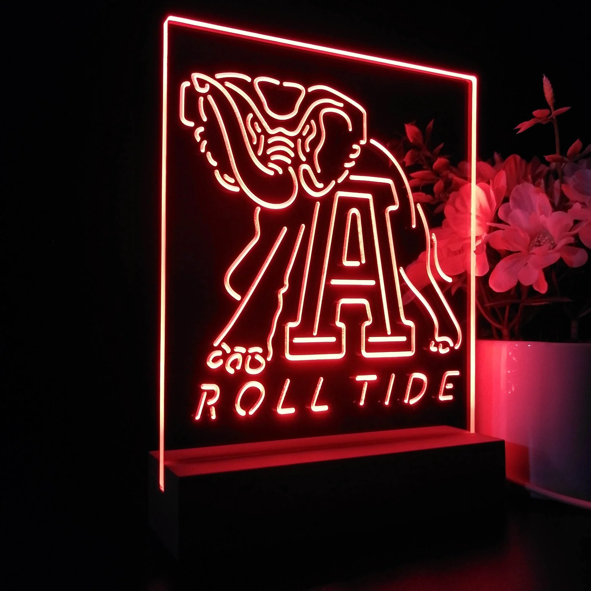 Alabama Crimson Tide football Neon Sign Table Top Lamp - Image 6