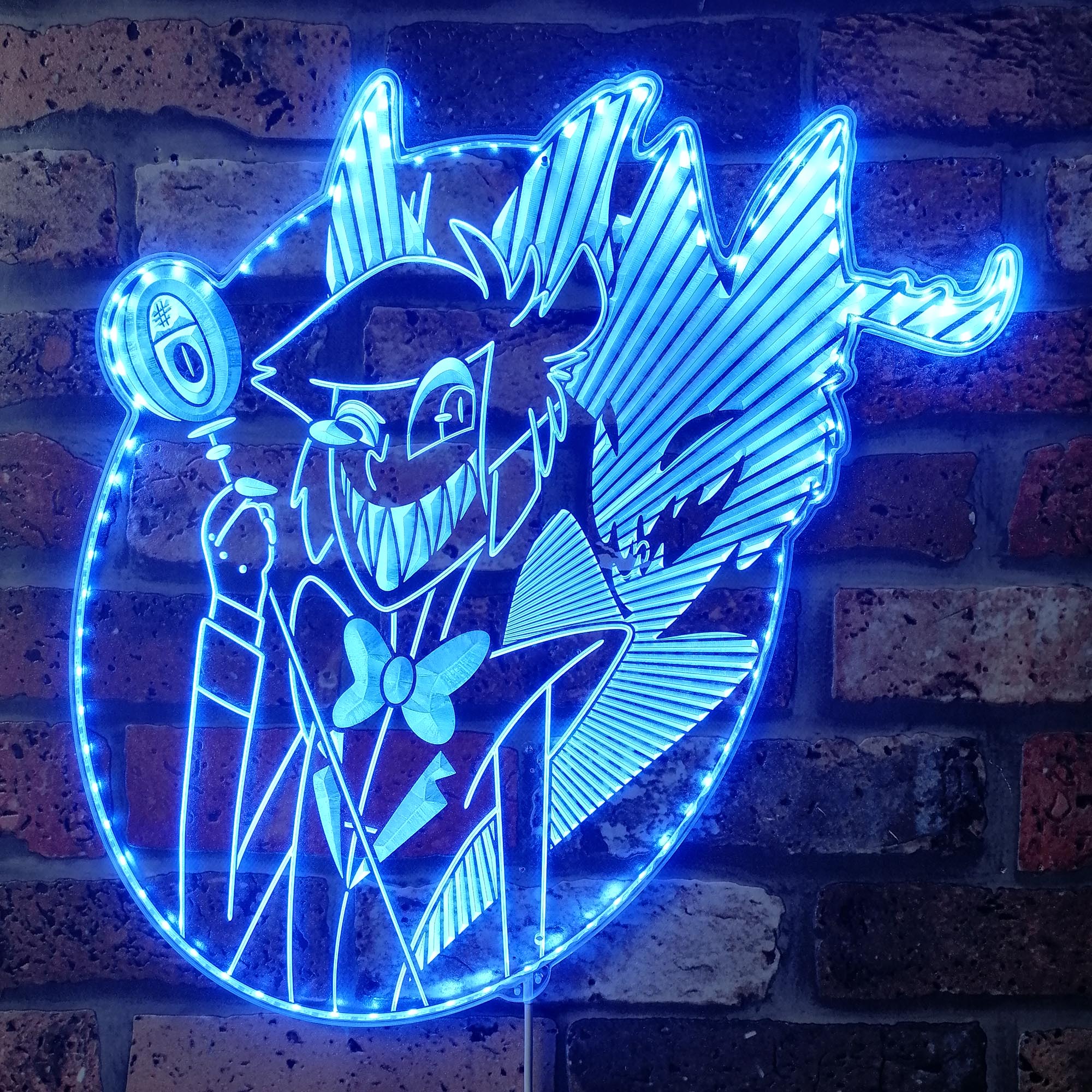 Hazbin Hotel Alastor Neon RGB Edge Lit LED Sign - Image 4