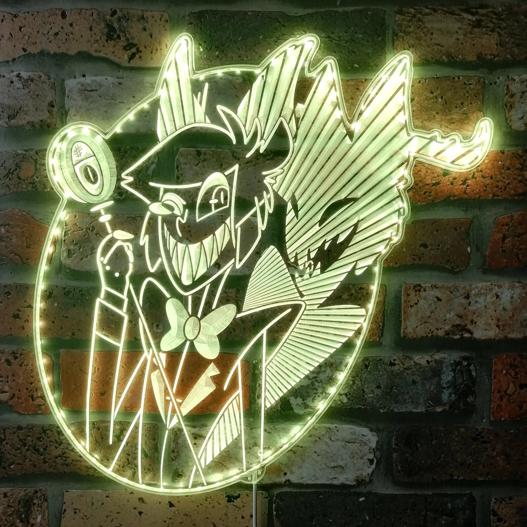 Hazbin Hotel Alastor Neon RGB Edge Lit LED Sign - Image 7