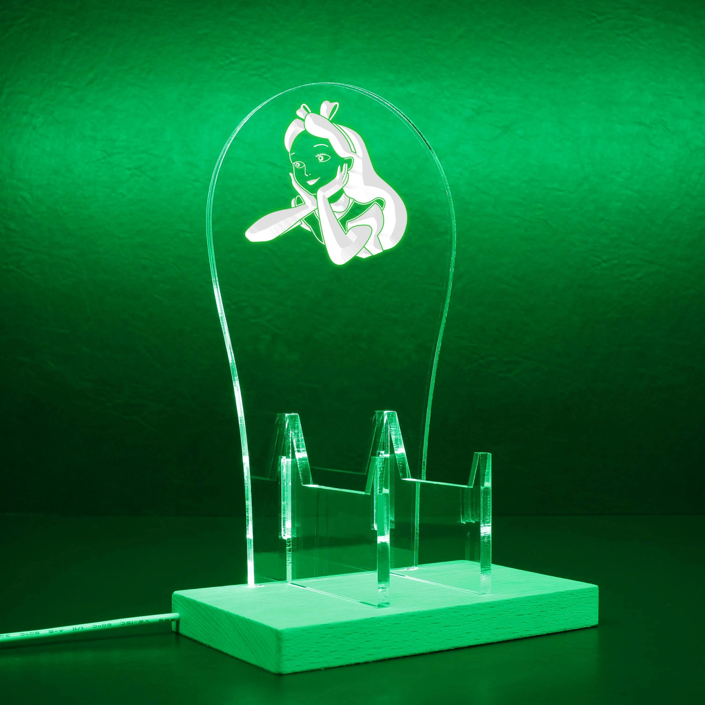 Alice In Wonderland RGB LED Gaming Headset Controller Stand - Image 6
