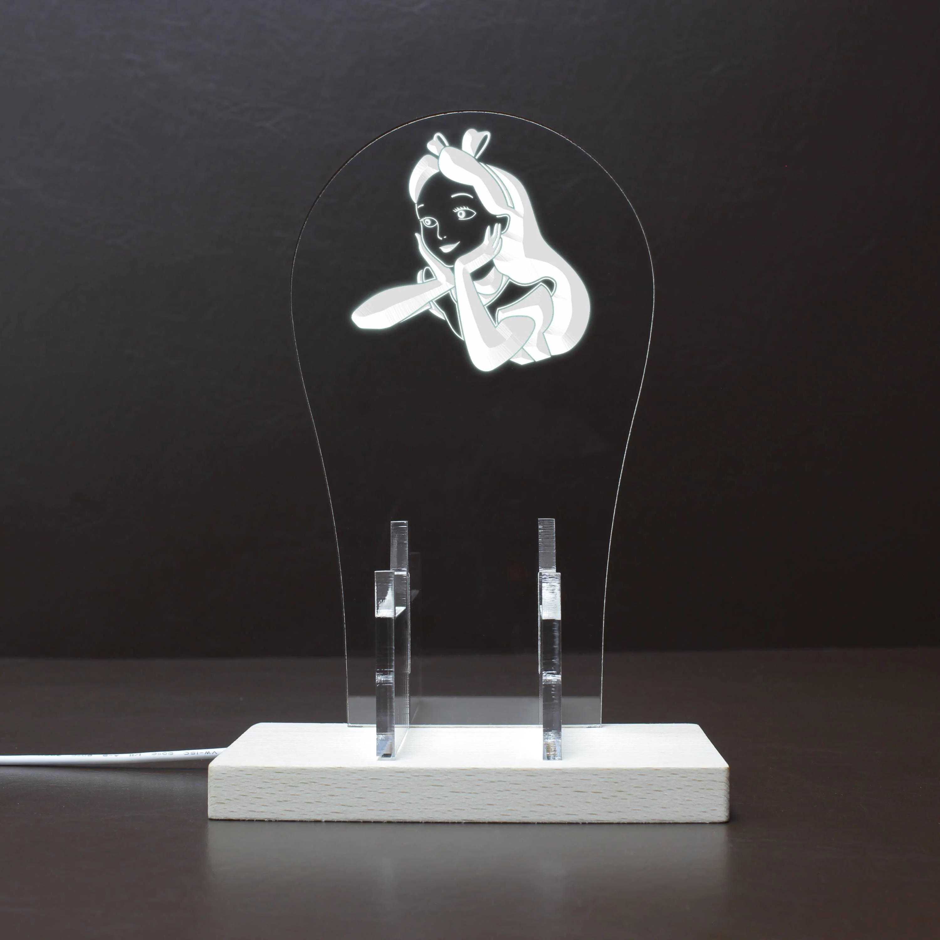Alice In Wonderland RGB LED Gaming Headset Controller Stand - Image 8