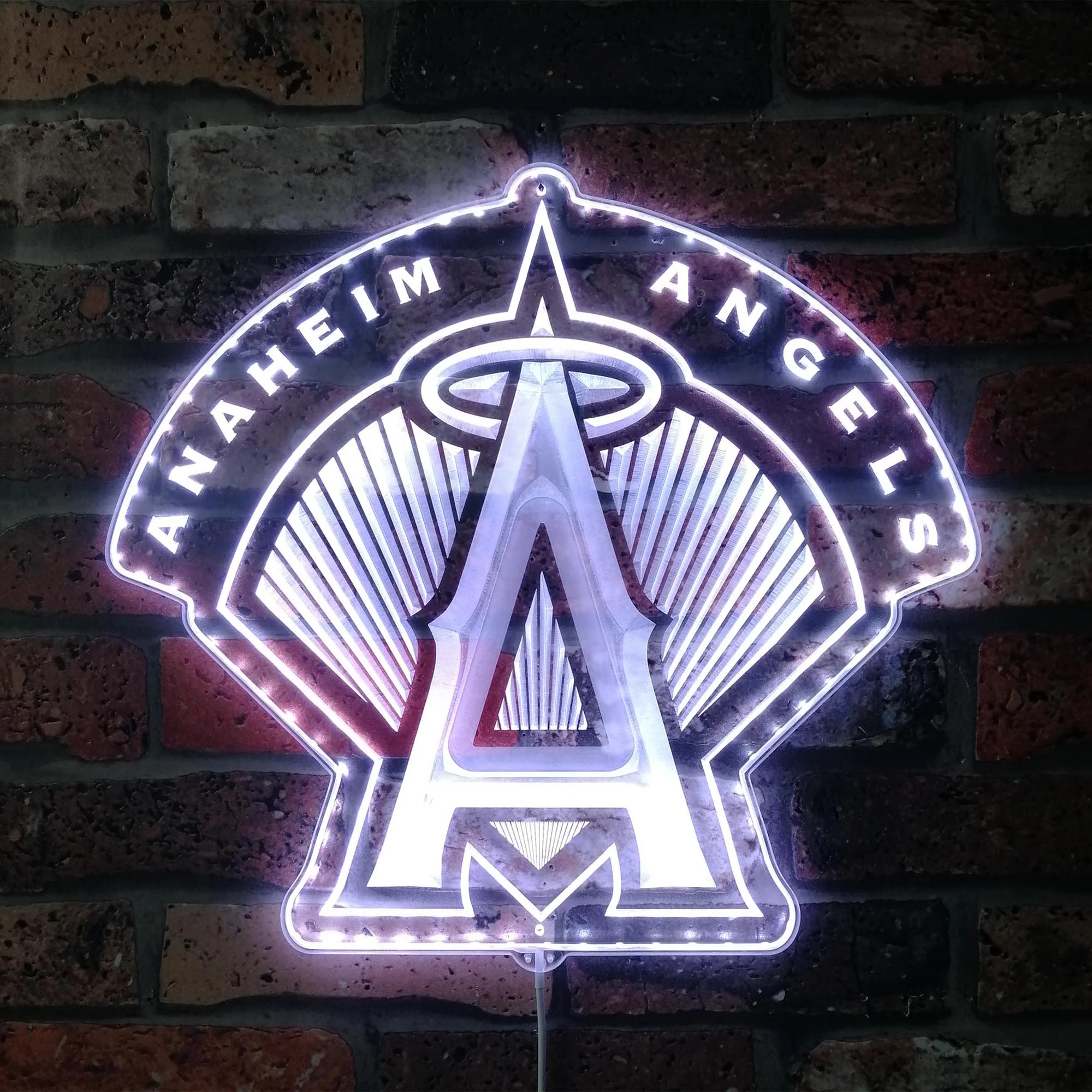 Anaheim Angels (LA) Halo logo Neon LED Sign with Dynamic RGB Colors - Image 5
