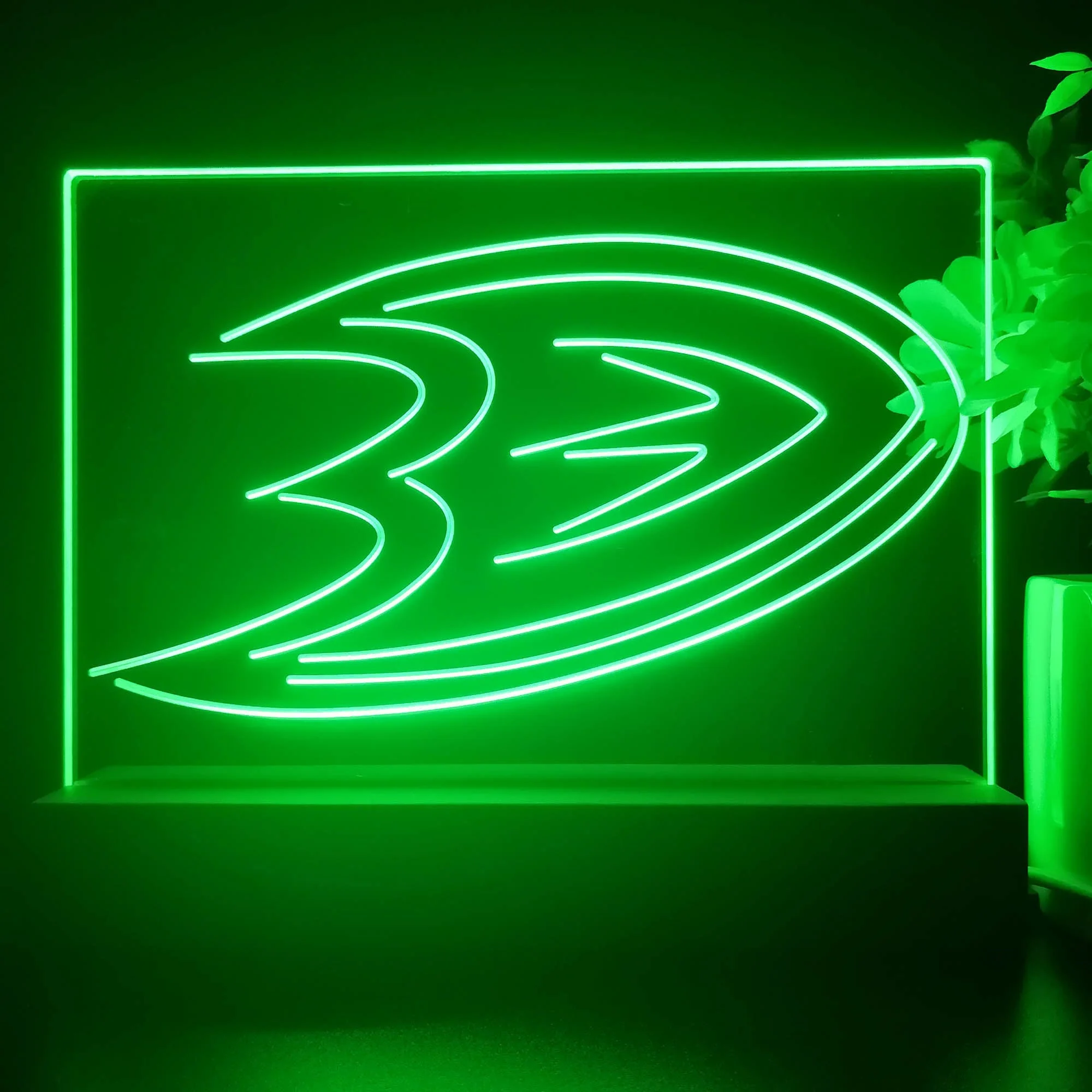 Anaheim Ducks Night Light Pub Bar Lamp - Image 3