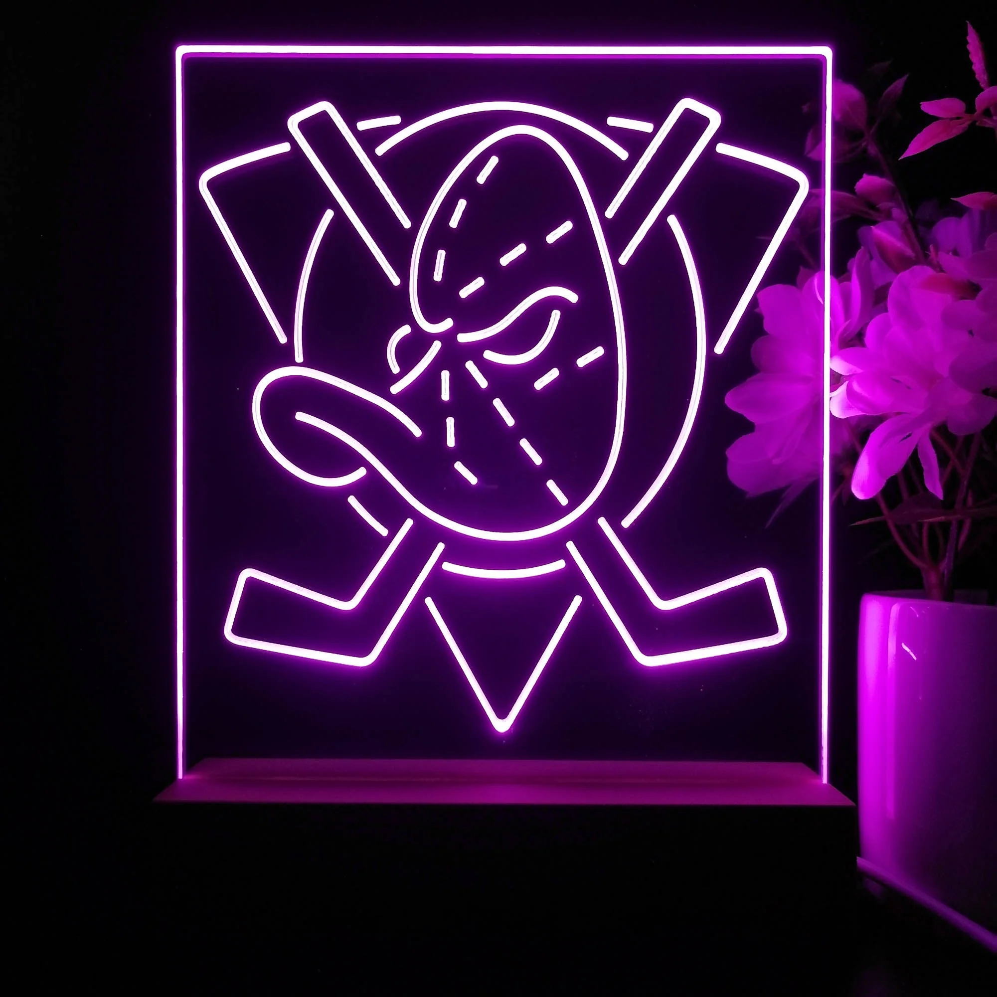Anaheim Ducks Night Light Neon Pub Bar Lamp - Image 4