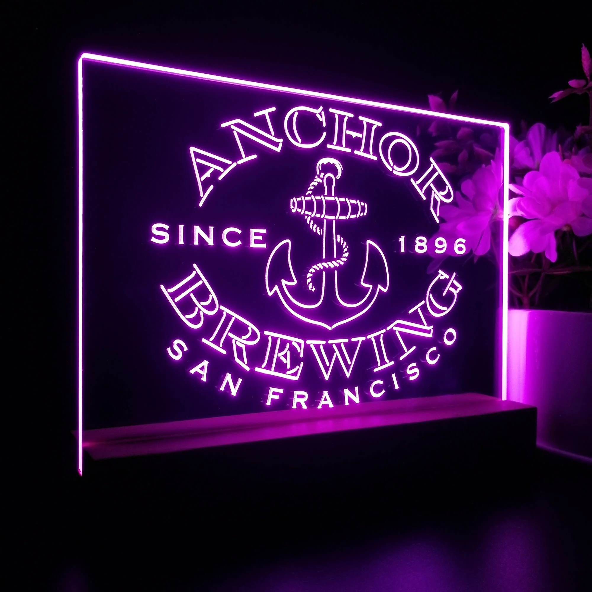 Anchor Brewing Co. Neon Sign Pub Bar Decor Lamp - Image 5