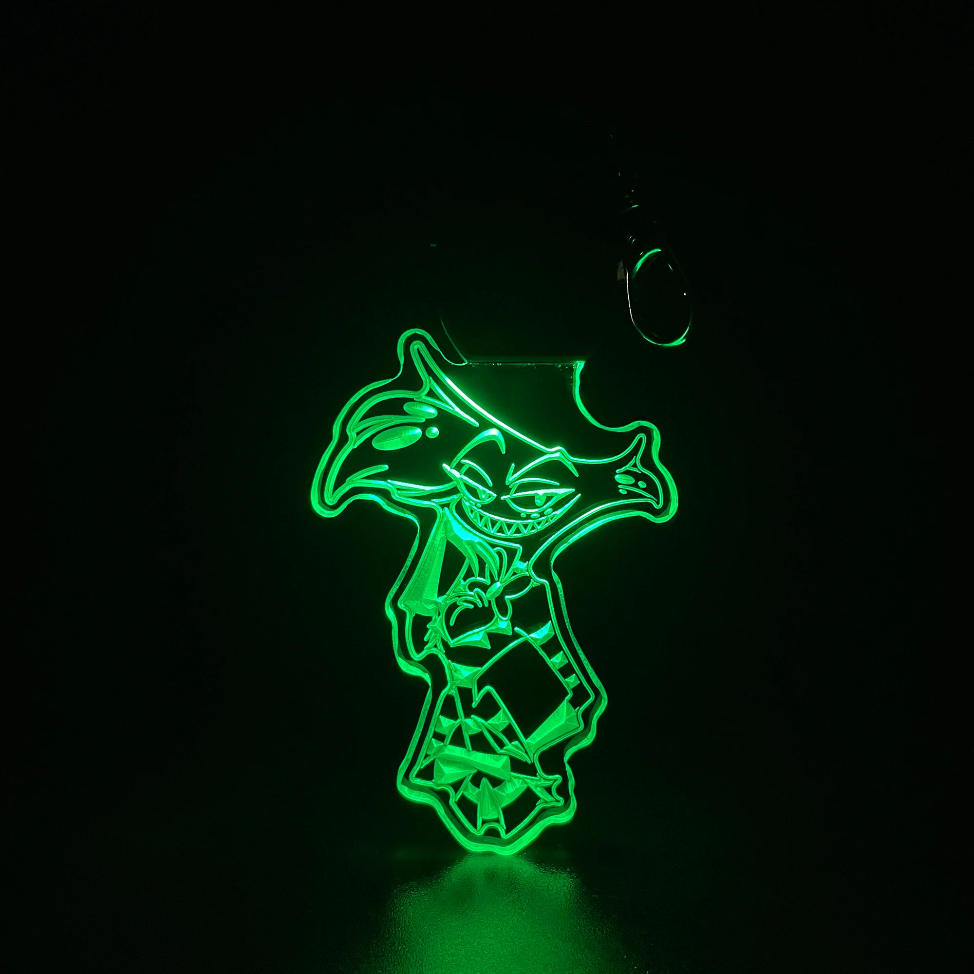 Angel Dust Hazbin Hotel LED Light Acrylic Keychain , Christmas Tree Ornament - Image 6