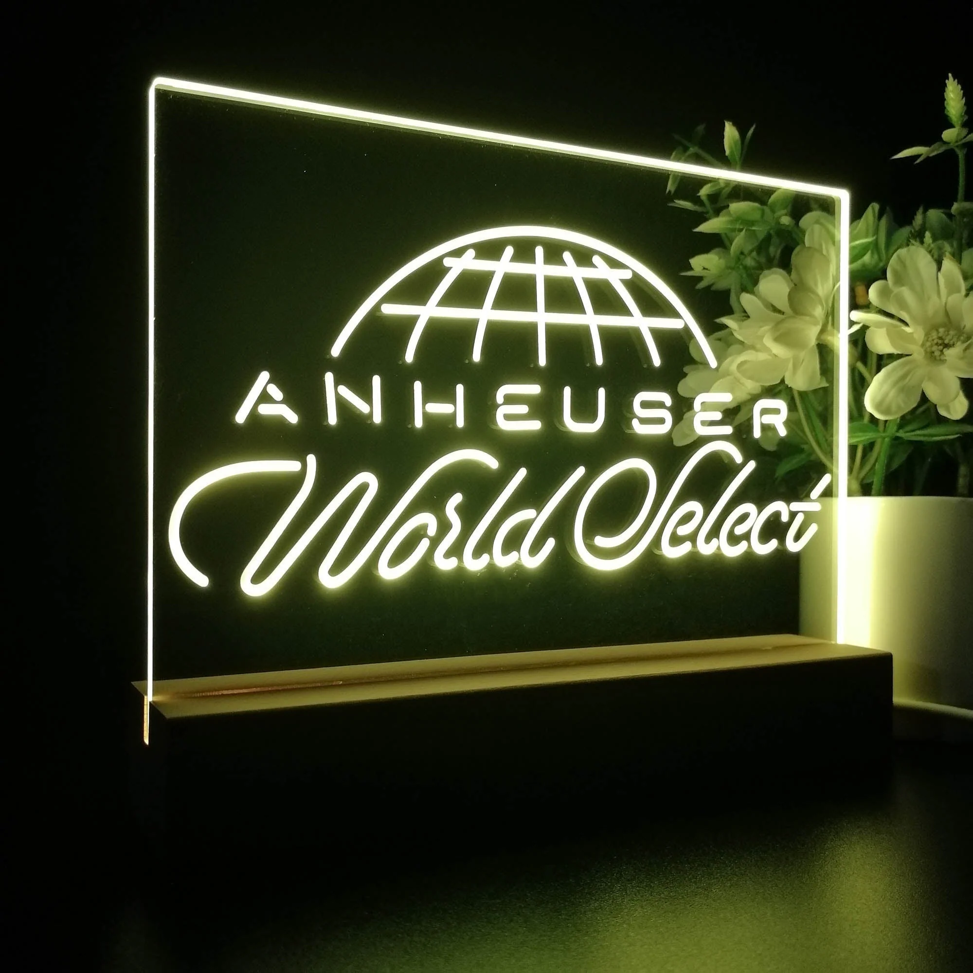 Anheuser World Select Beer Bar Neon Sign Pub Bar Lamp - Image 6