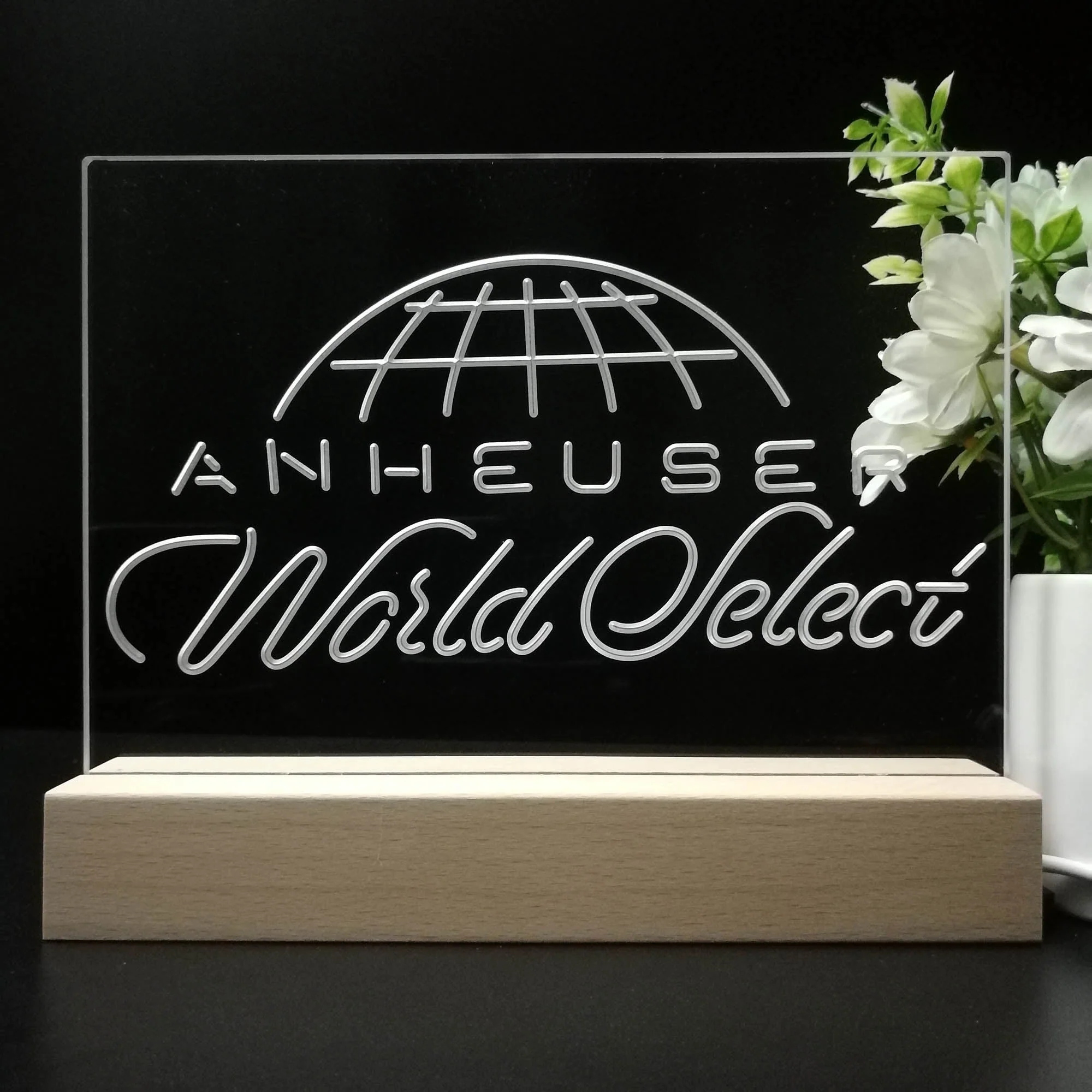 Anheuser World Select Beer Bar Neon Sign Pub Bar Lamp - Image 8