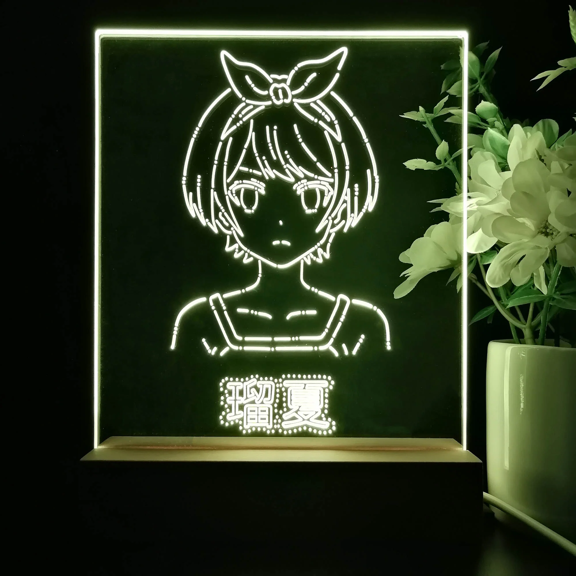 Anime Girl Game Room LED Sign Lamp Display - Image 2