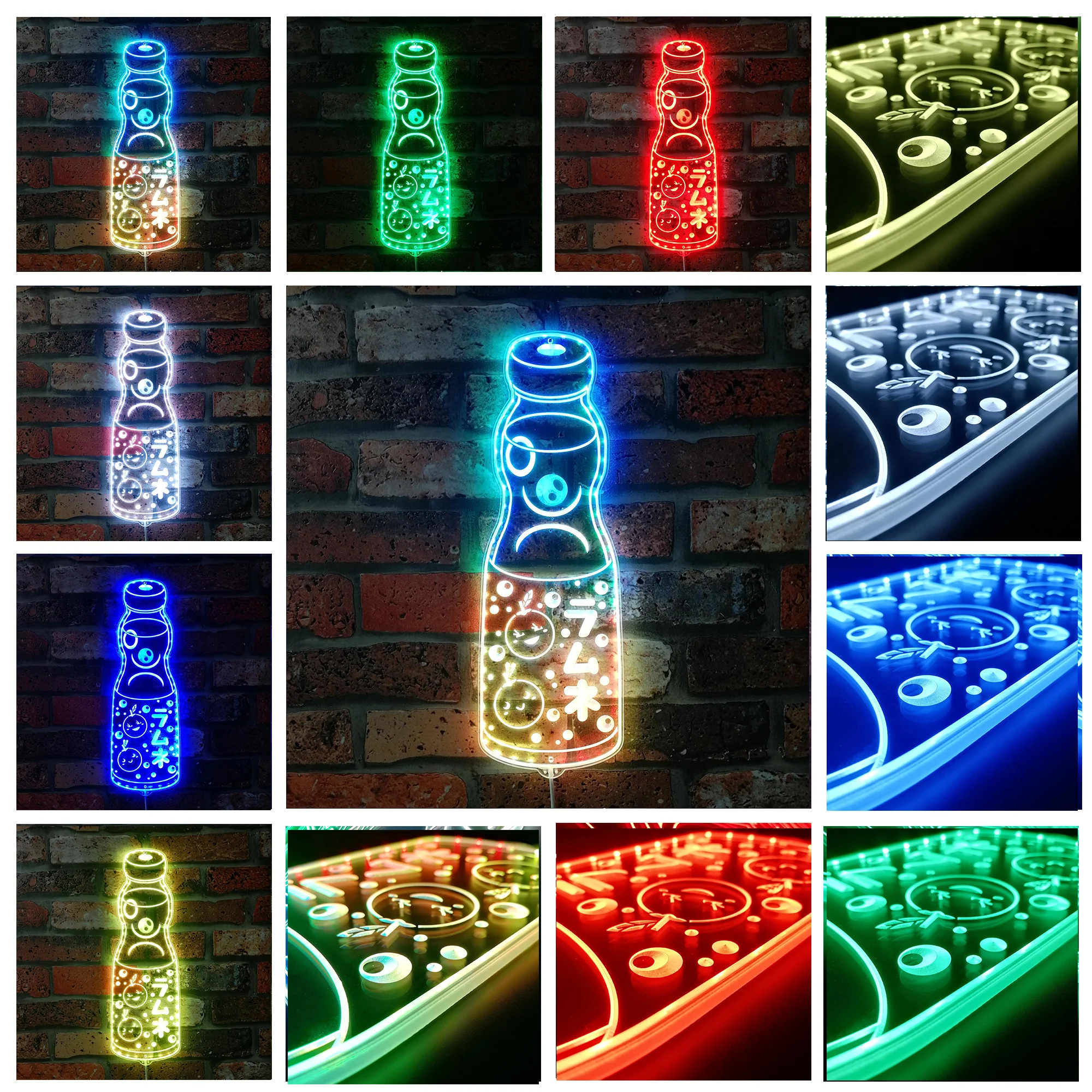 Japanese Soda Ramune Neon LED Sign with Dynamic RGB Colors - Image 2