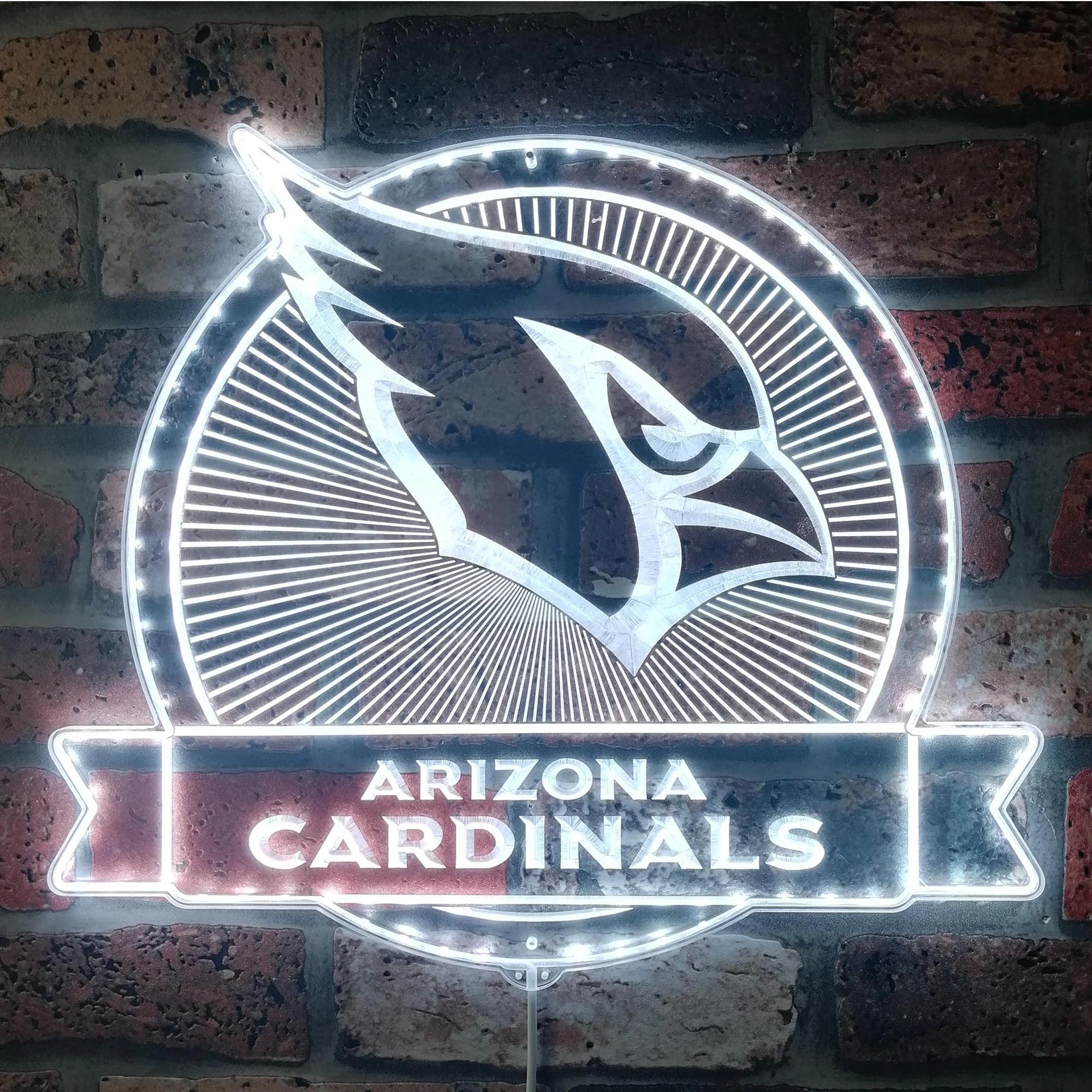 Arizona Cardinals Neon LED Sign with Dynamic RGB Colors - Image 5