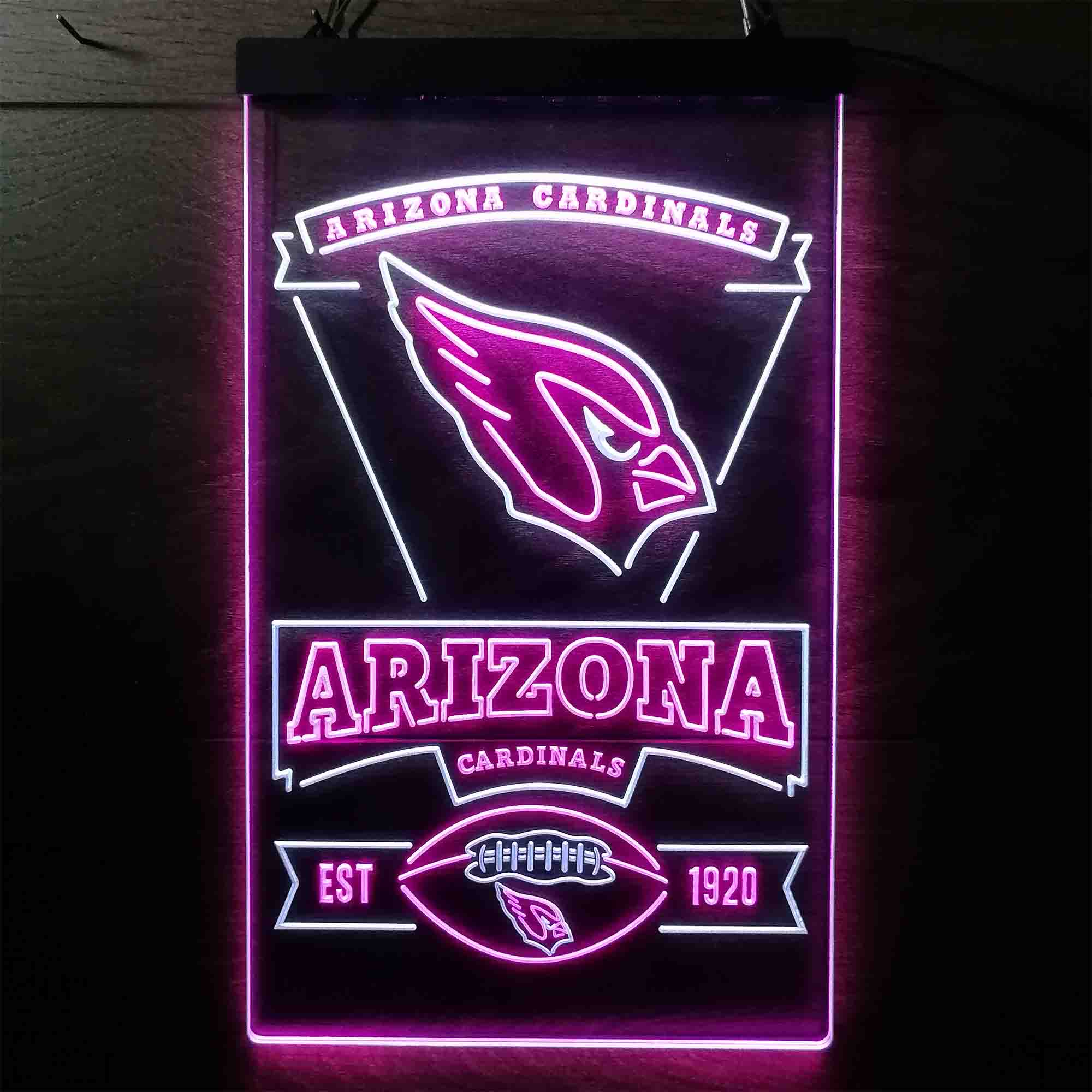 Arizona Cardinals Est. 1920 Neon-Like LED Sign - Image 11