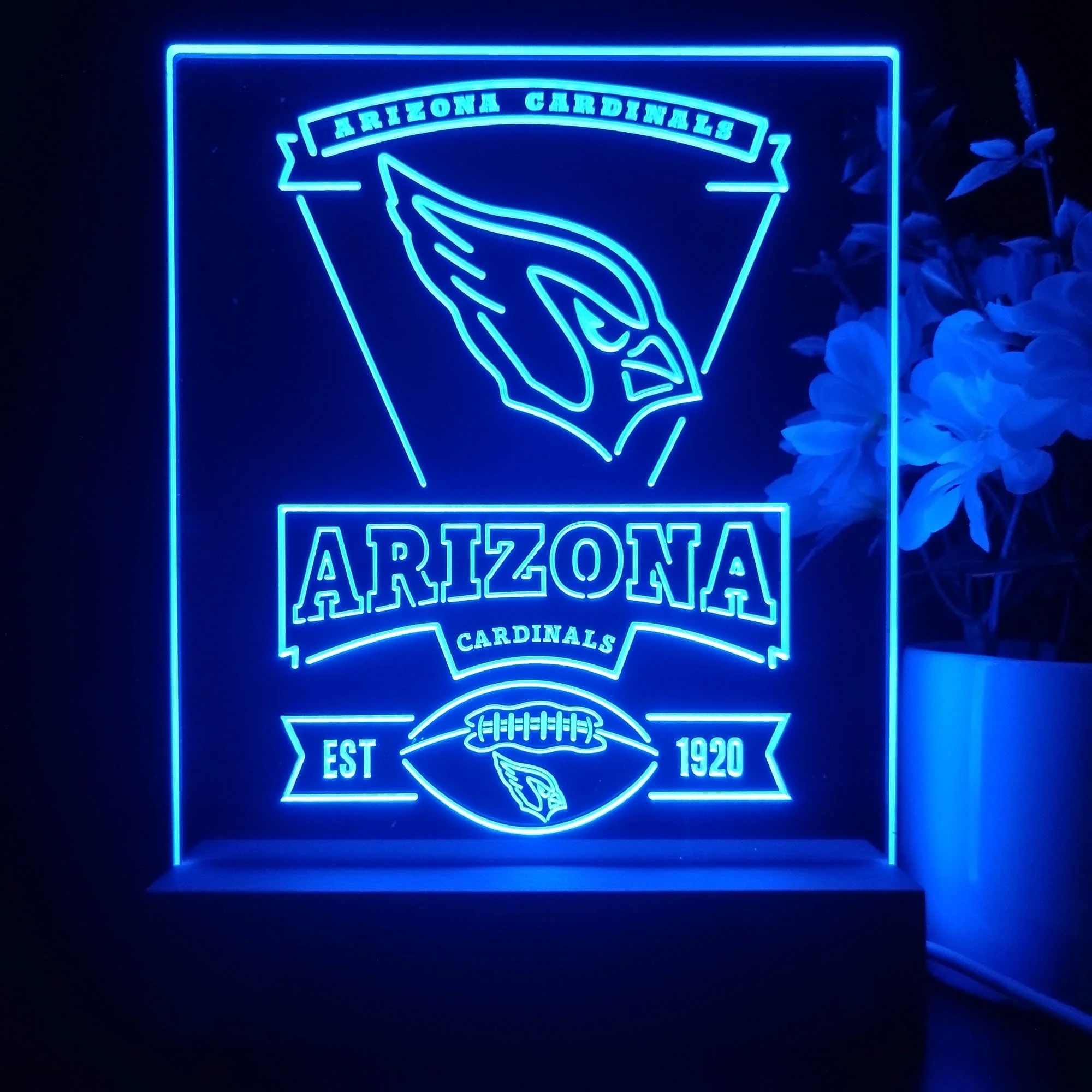 Arizona Cardinals Souvenir Neon Sign Pub Bar Lamp - Image 3