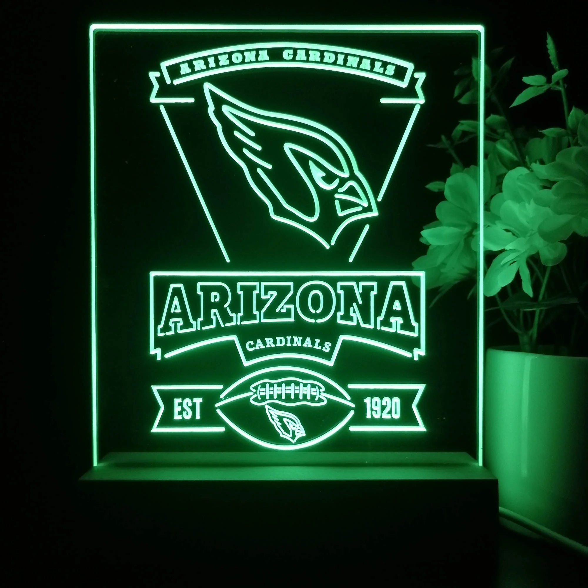 Arizona Cardinals Souvenir Neon Sign Pub Bar Lamp - Image 4