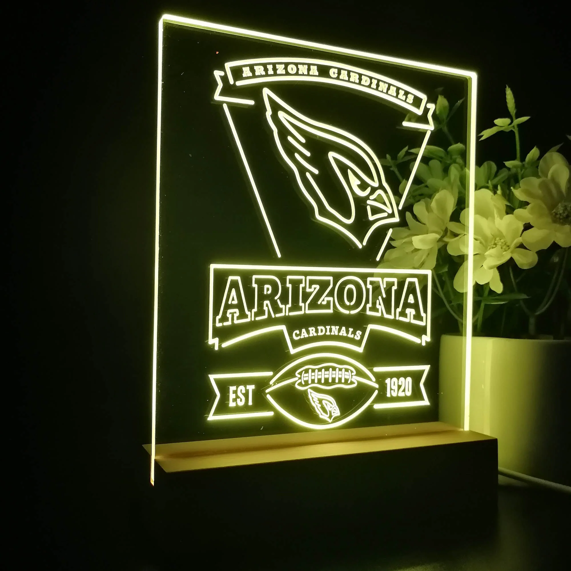 Arizona Cardinals Souvenir Neon Sign Pub Bar Lamp - Image 6
