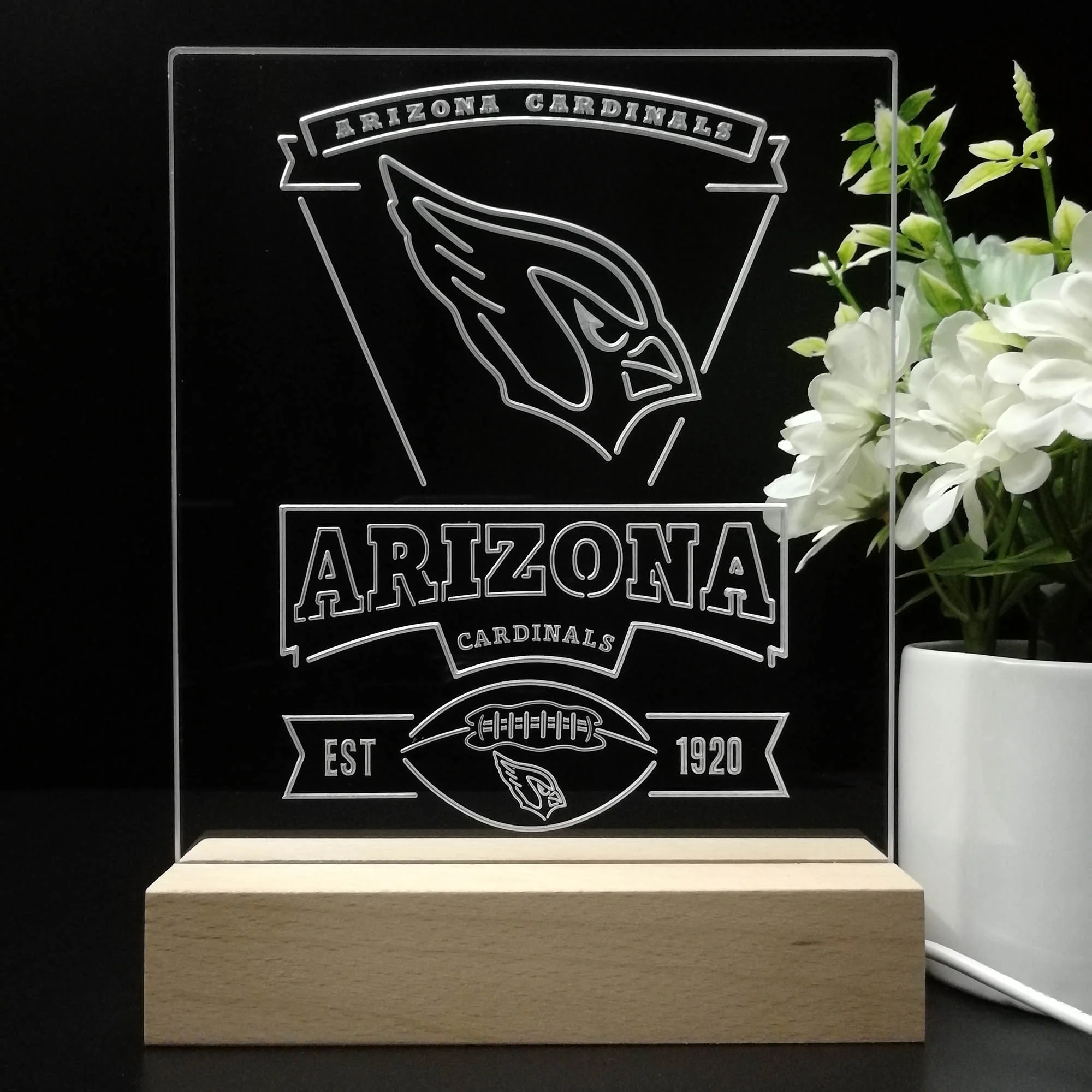 Arizona Cardinals Souvenir Neon Sign Pub Bar Lamp - Image 8