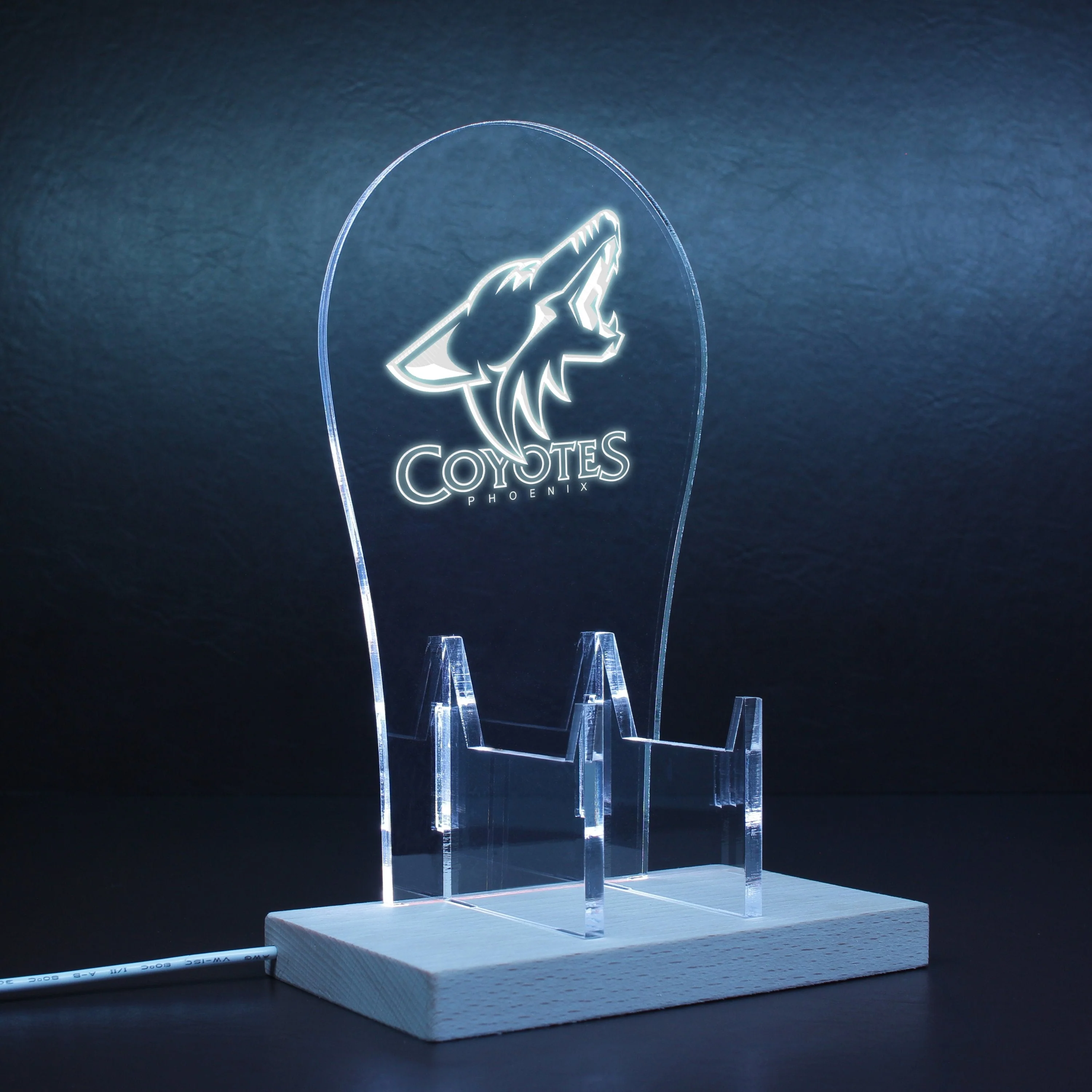 Arizona Coyotes LED Gaming Headset Controller Stand - Image 9