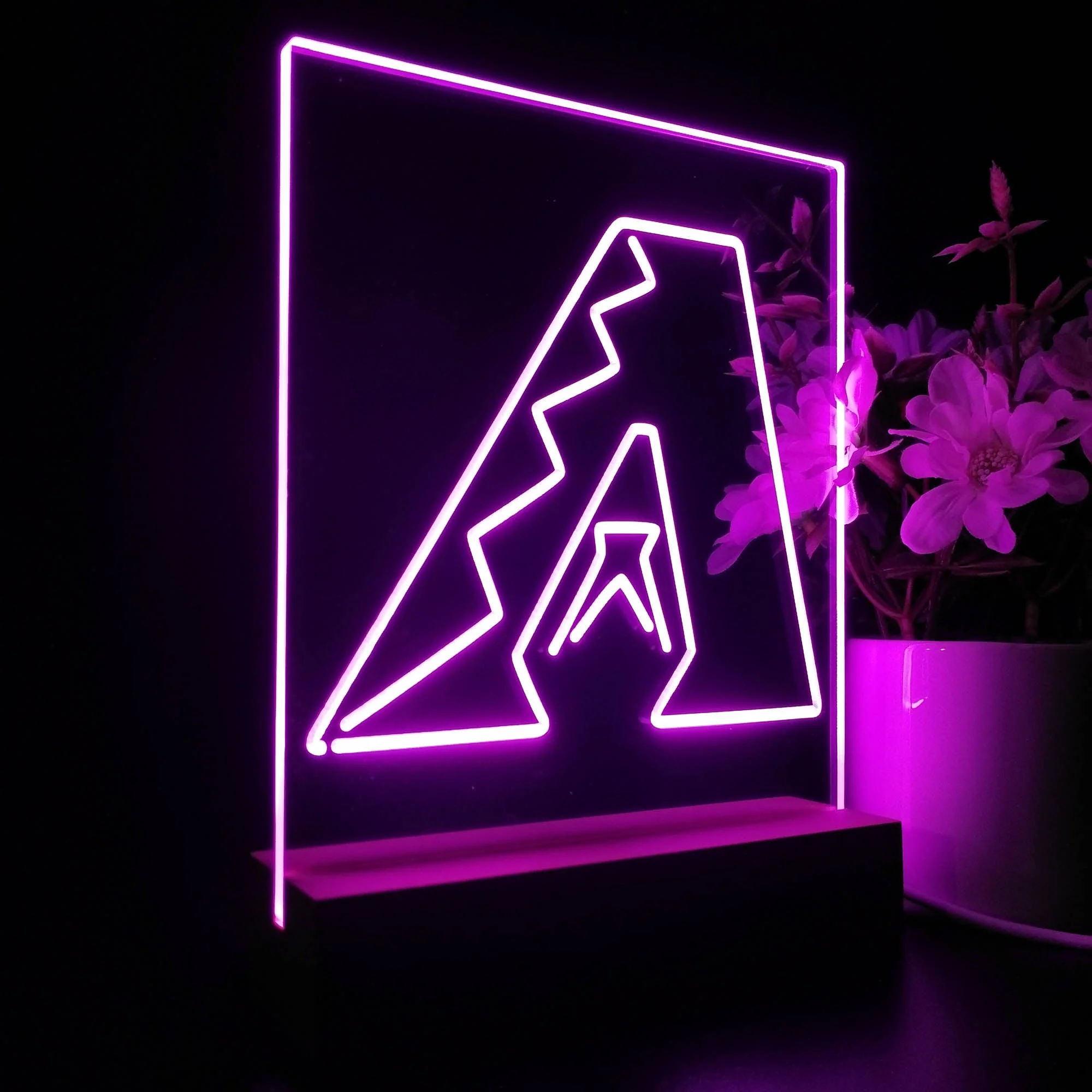 Arizona Diamondbacks Neon Sign Table Top Lamp - Image 6