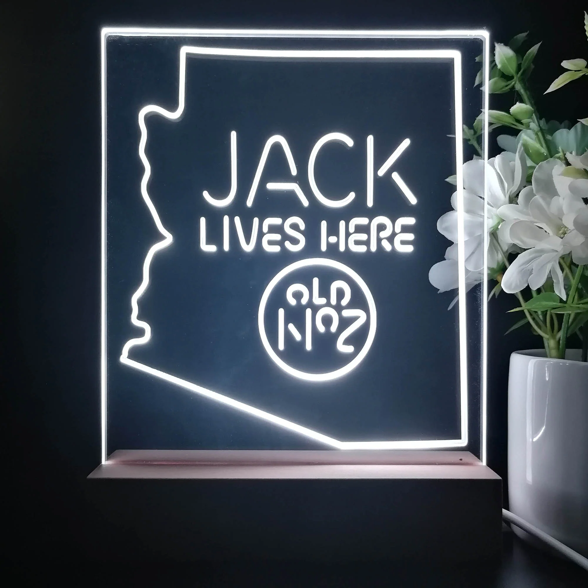 Arizona Jack Lives Here Night Light Neon Pub Bar Lamp - Image 2