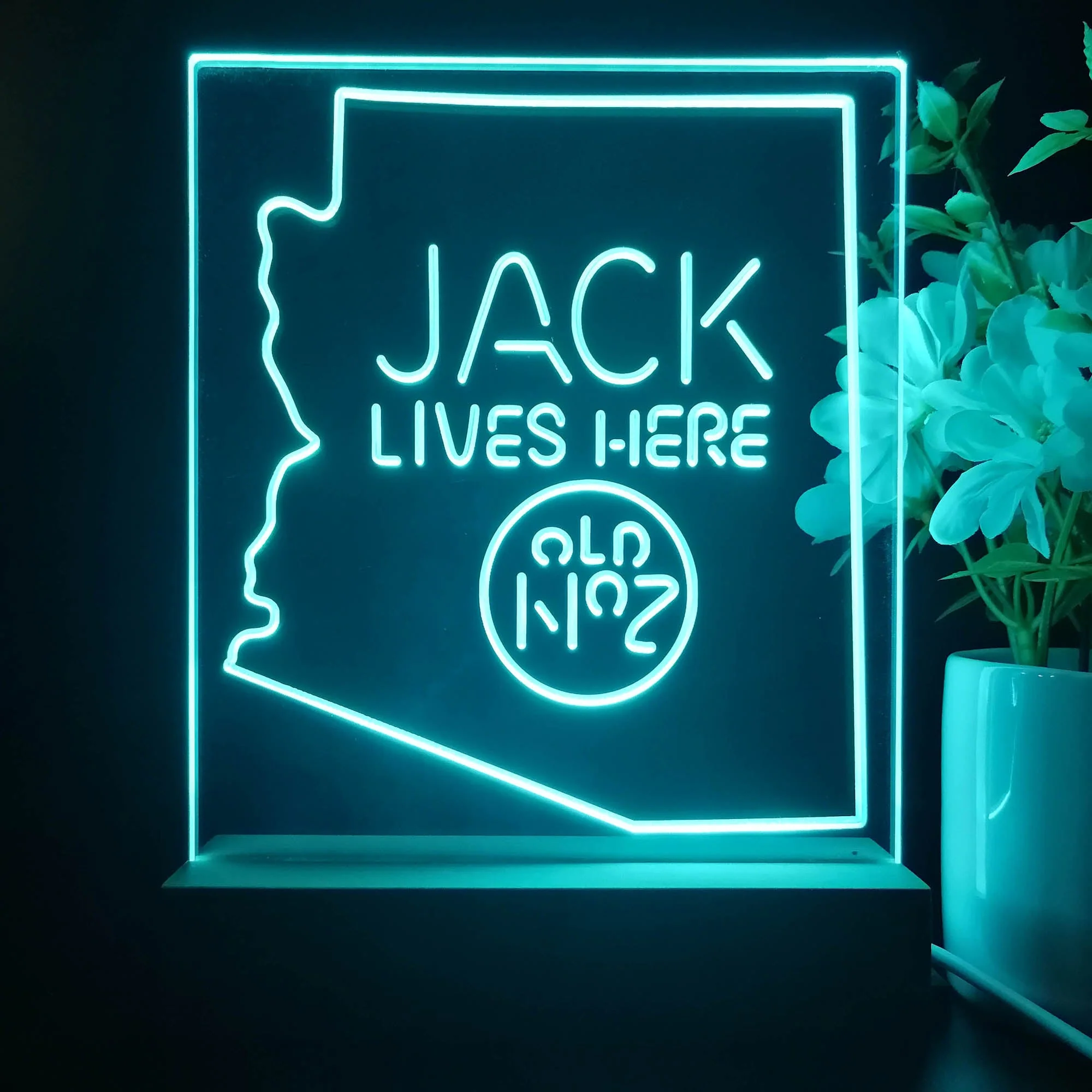 Arizona Jack Lives Here Night Light Neon Pub Bar Lamp - Image 4