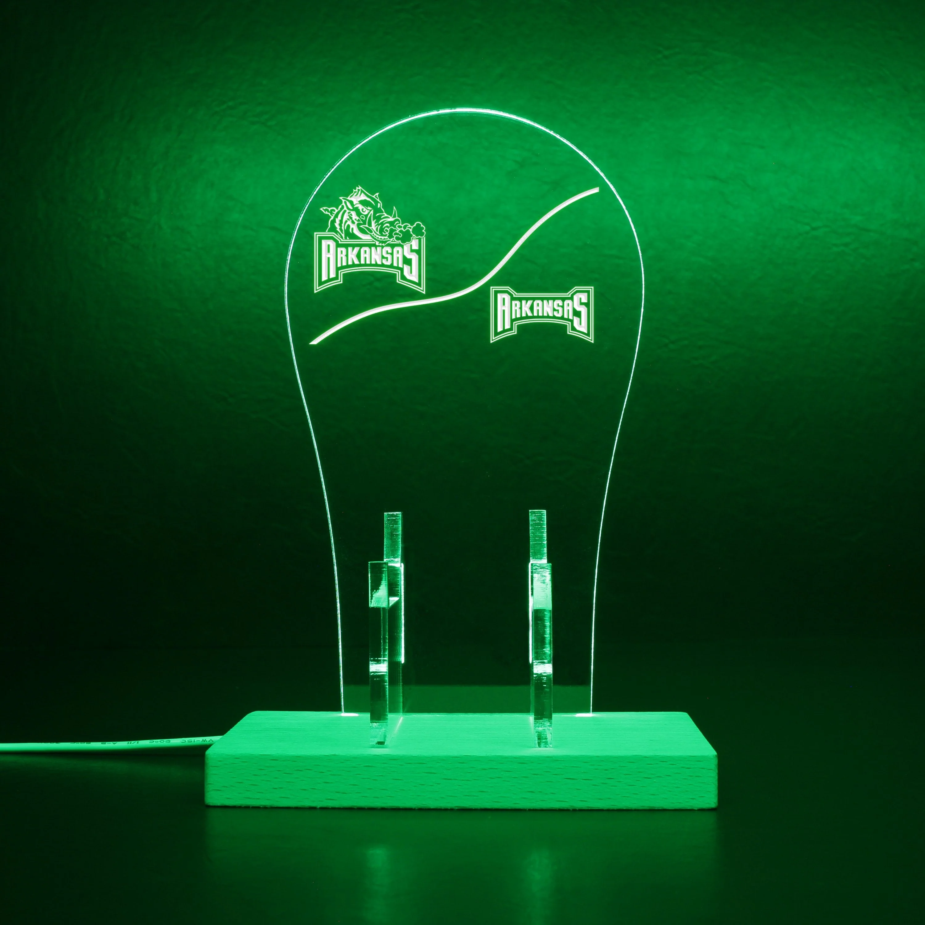 Arkansas Razorbacks LED Gaming Headset Controller Stand - Image 5