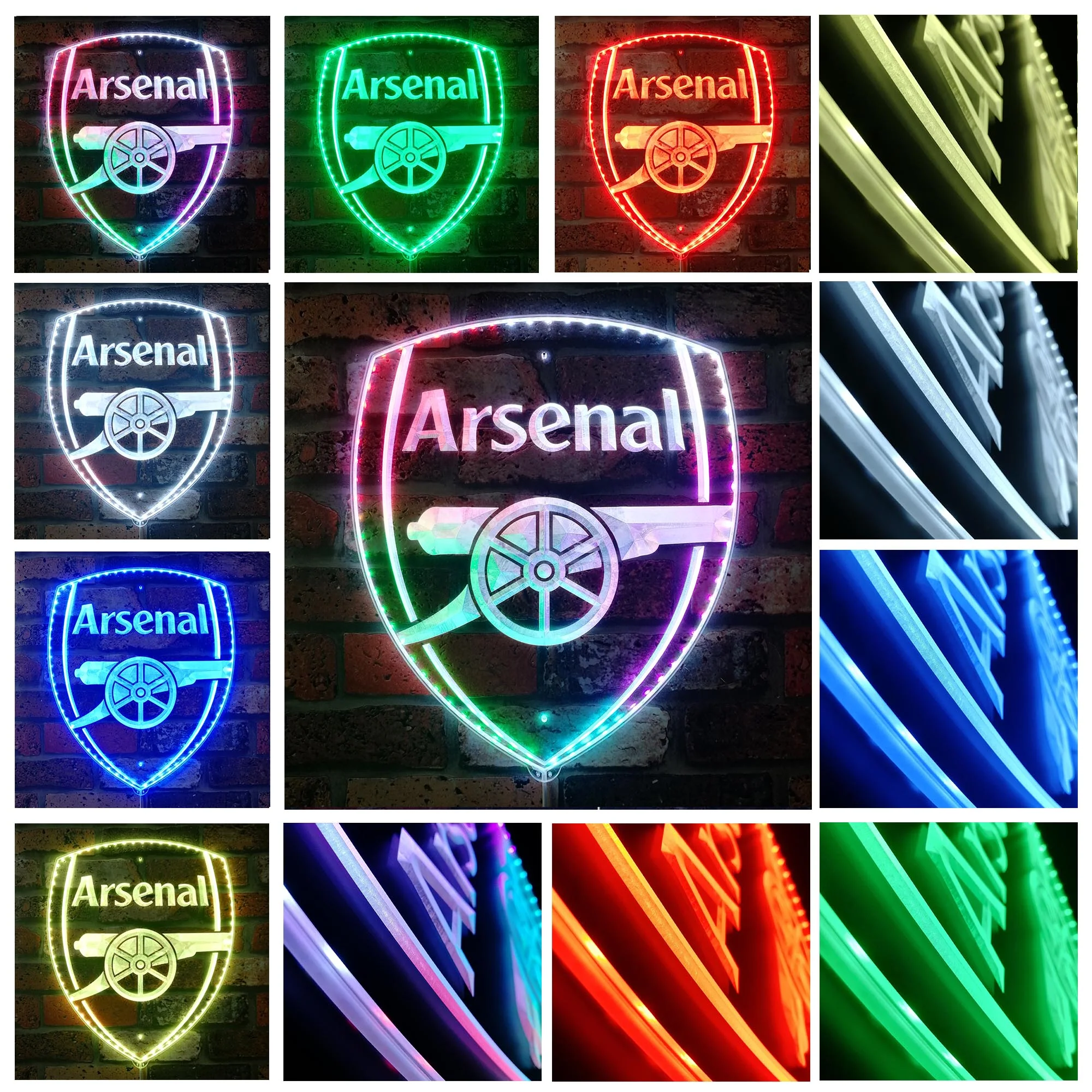 Arsenal F.C. Neon LED Sign with Dynamic RGB Colors - Image 2