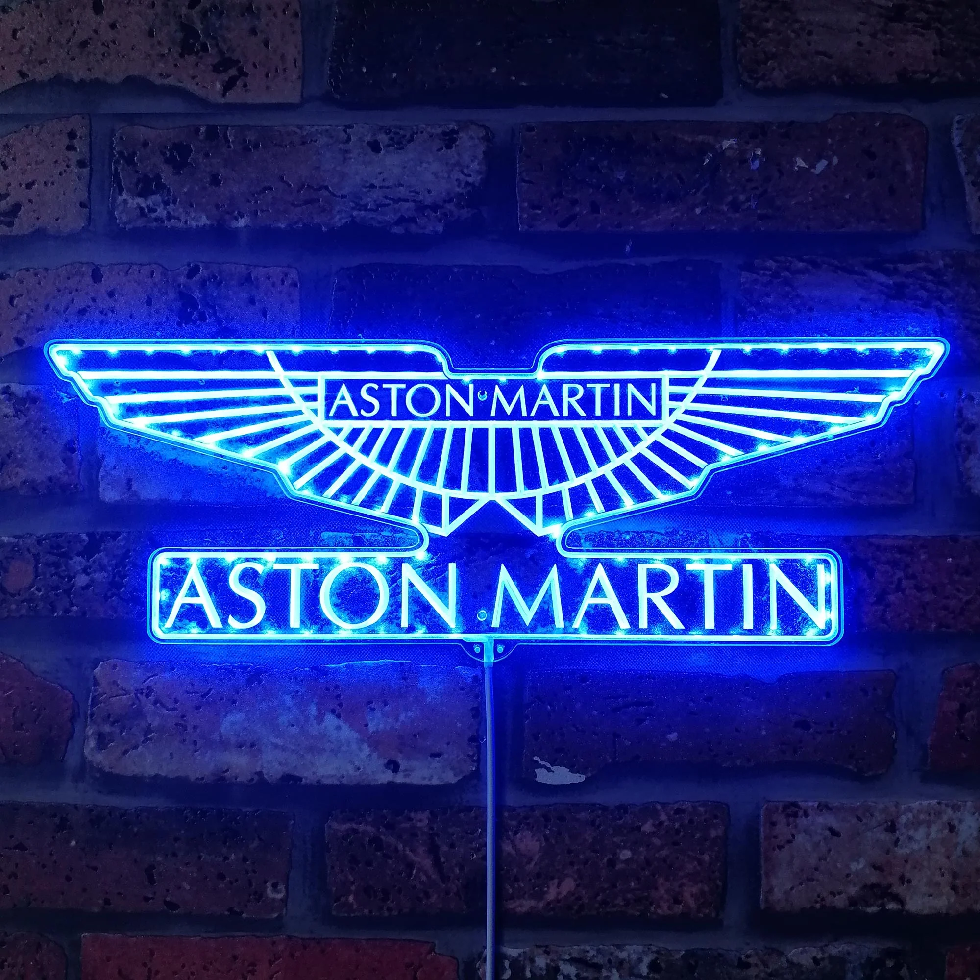 Aston Martin Neon LED Sign with Dynamic RGB Colors - Image 4