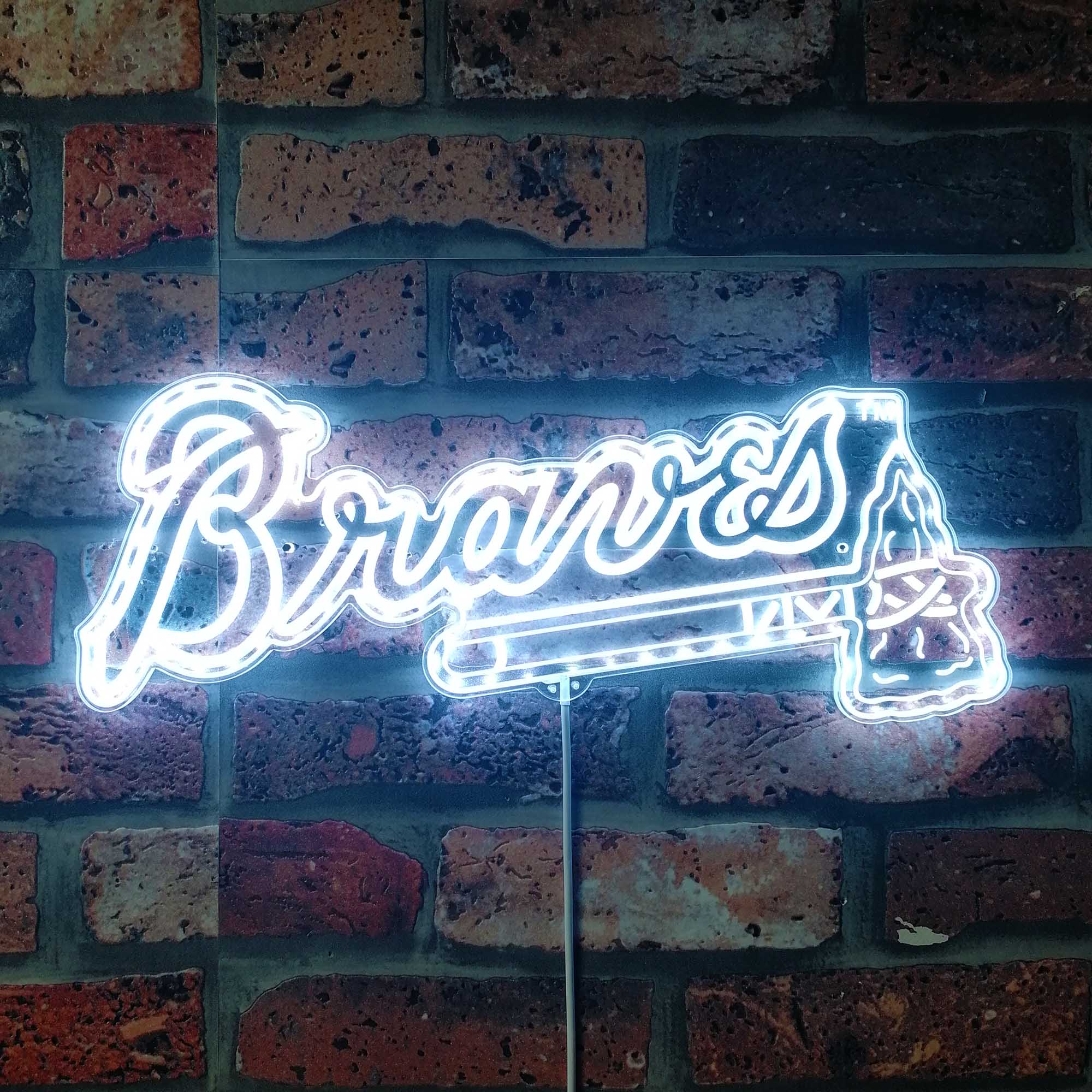 Atlanta Braves Neon LED Sign with Dynamic RGB Colors - Image 5
