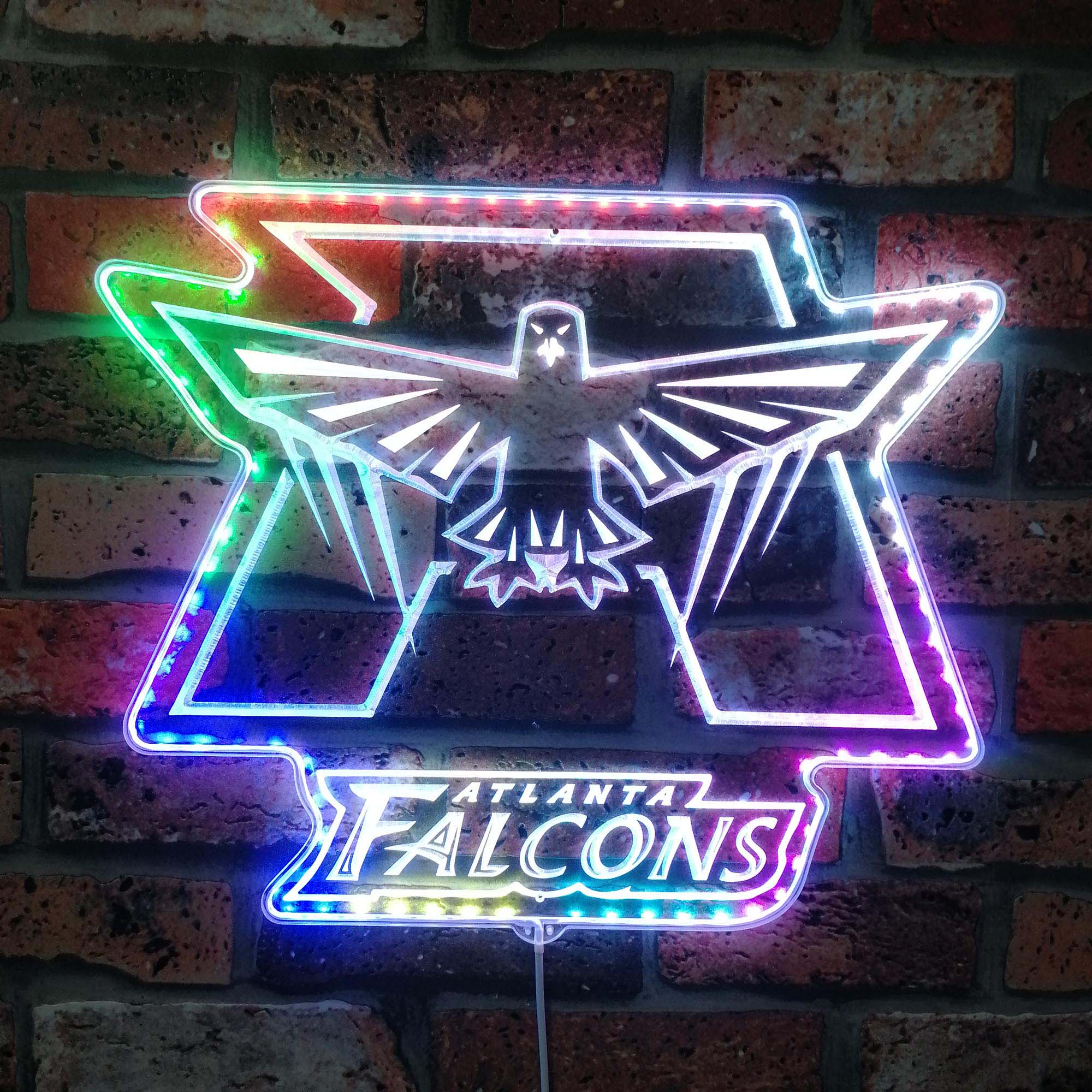 Atlanta Falcons Neon LED Sign with Dynamic RGB Colors