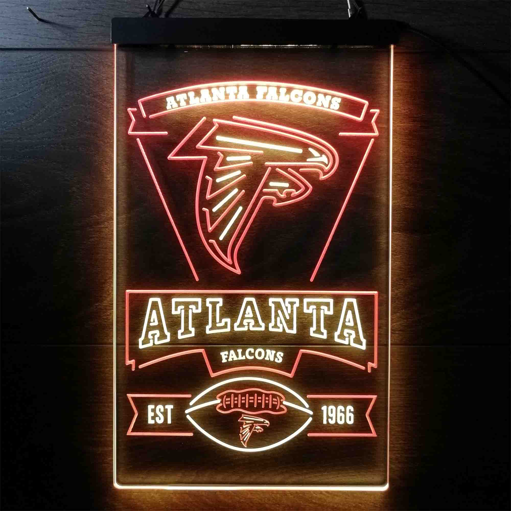 Atlanta Falcons Est. 1966 Neon-Like LED Sign - Image 6
