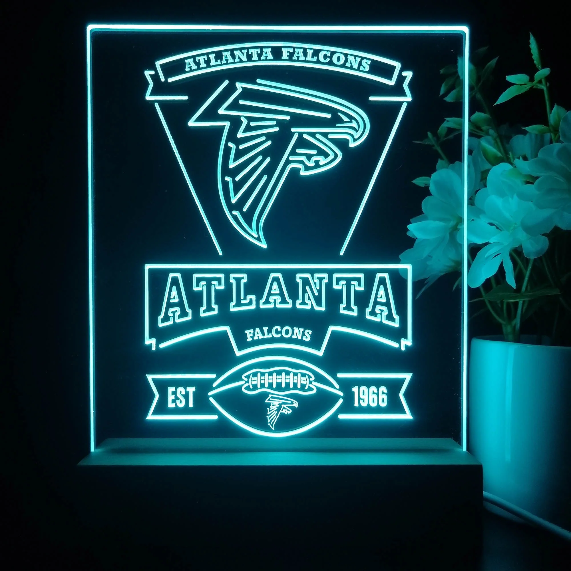 Atlanta Falcons Souvenir Neon Sign Pub Bar Lamp - Image 3