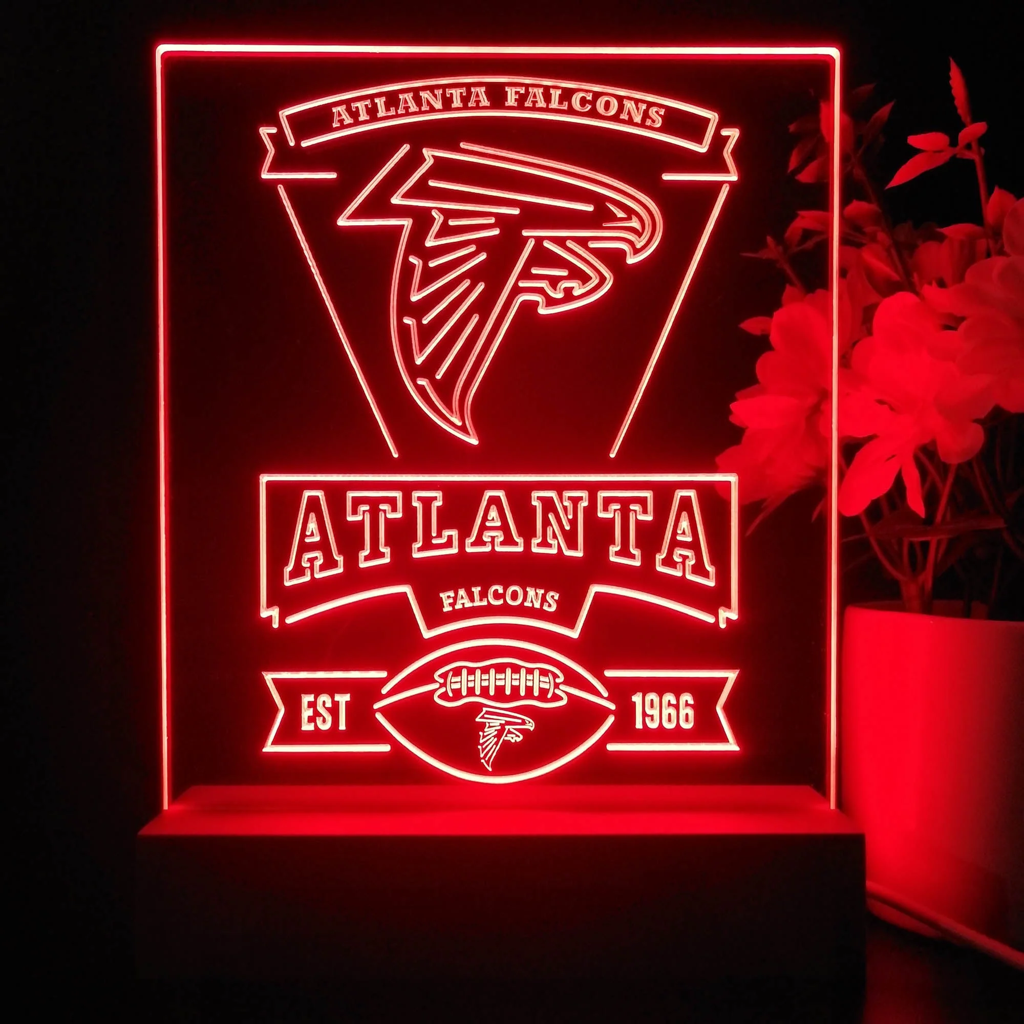 Atlanta Falcons Souvenir Neon Sign Pub Bar Lamp - Image 4